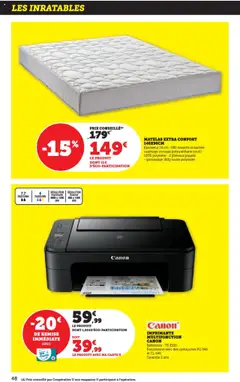  | Page: 48 | Produits: Imprimante, Mousse, Matelas, Scanner