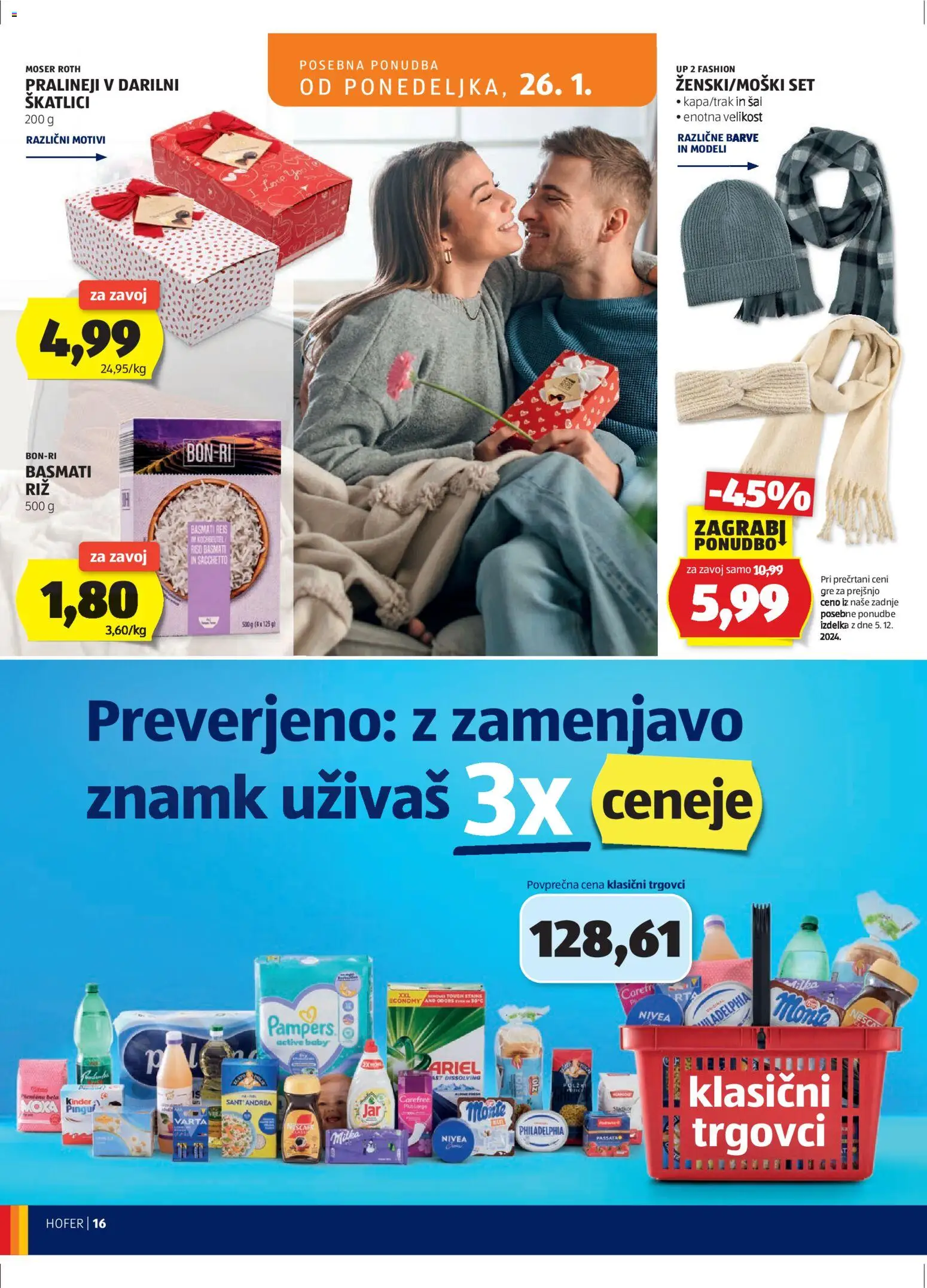 Hofer SI katalog | vrijedi od 21.01.2026 | Stranica: 16 | Proizvodi: Nescafe, Toast, Nivea, Pampers