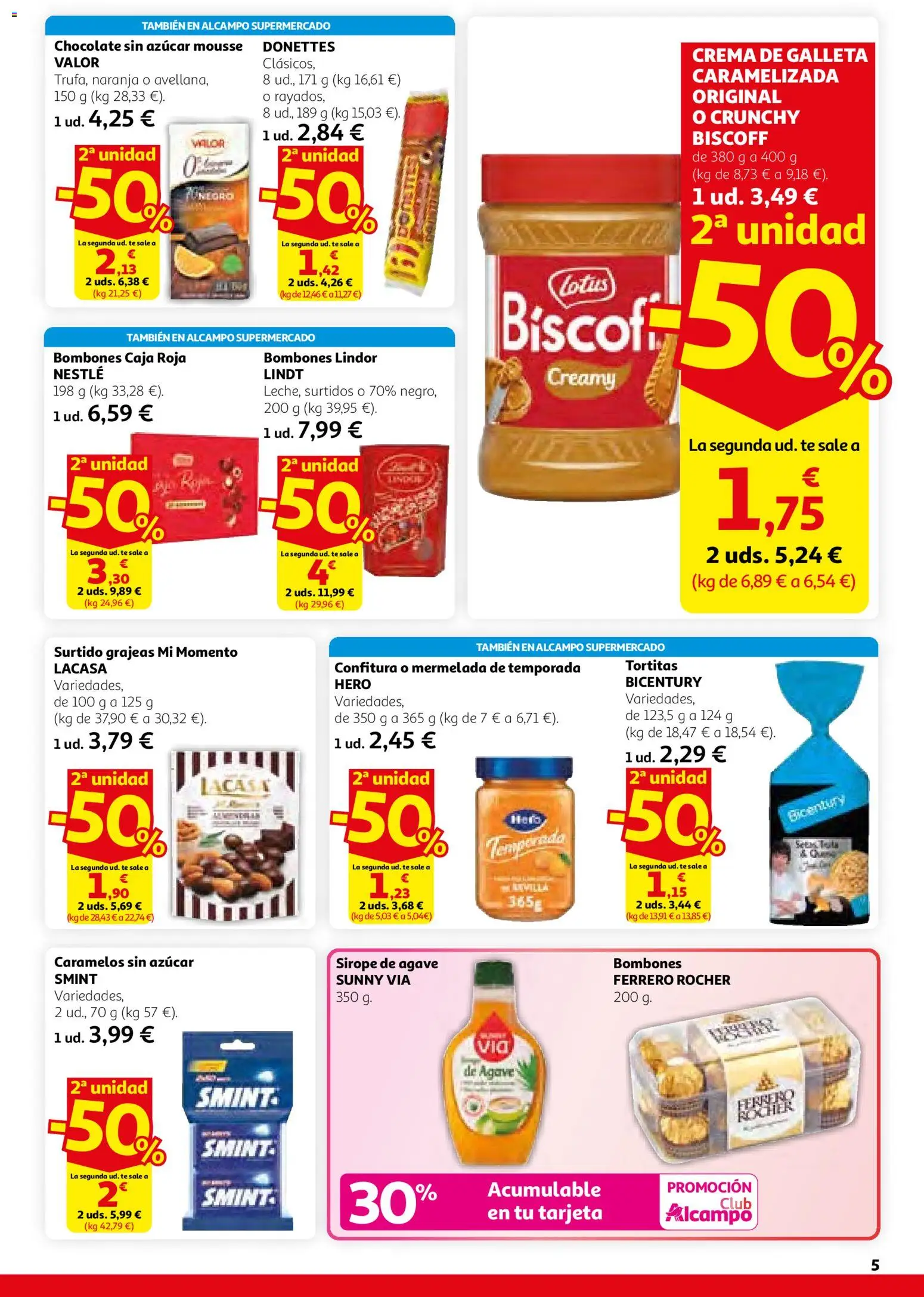 Alcampo - HG Nacional Unificado │ válido desde el 26.02.2026 | Página: 5 | Productos: Mousse, Chocolate, Κεραία, Crema