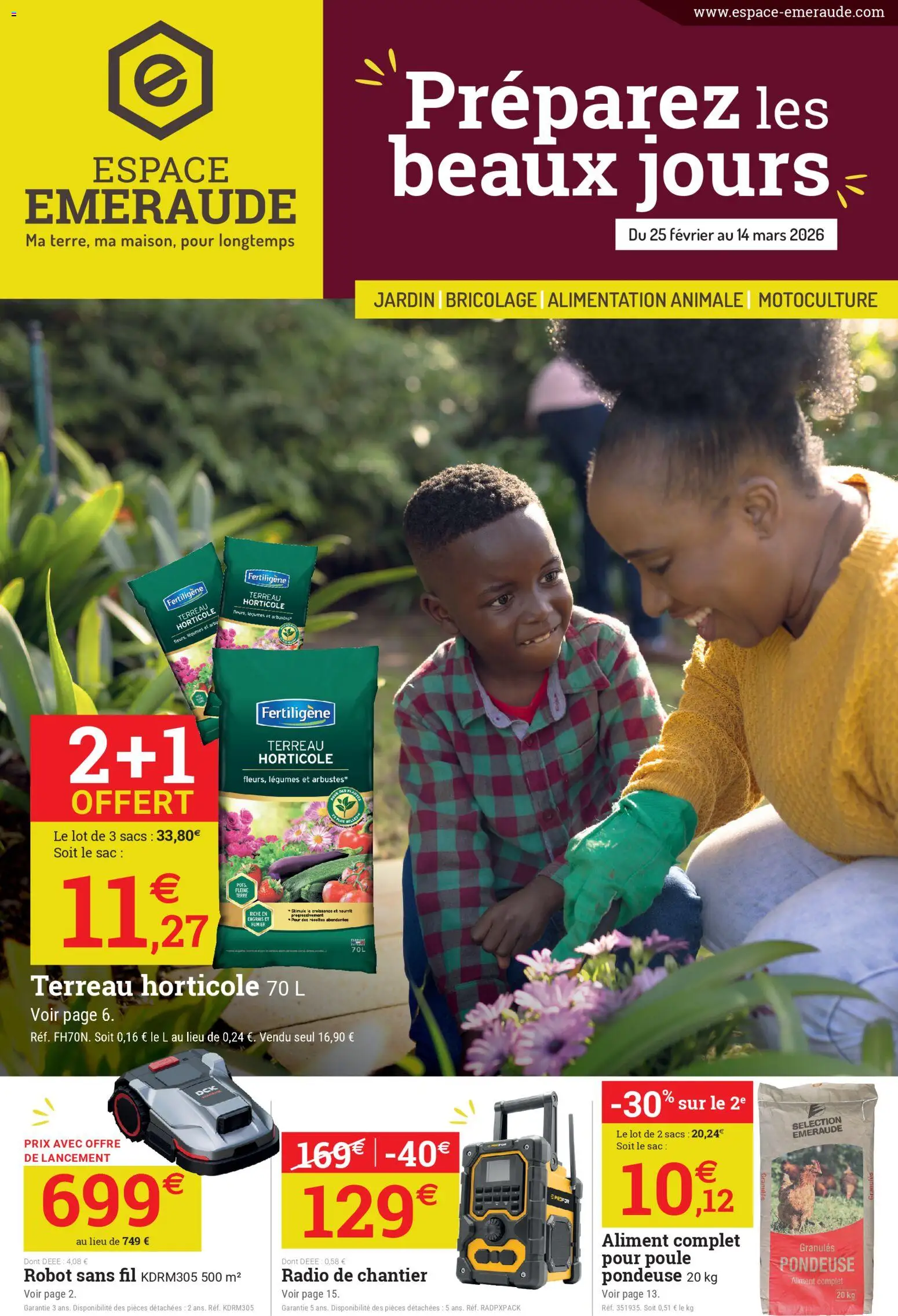 {H1} | Page: 1 | Produits: Radio, Terreau, Terreau horticole, Radio de chantier