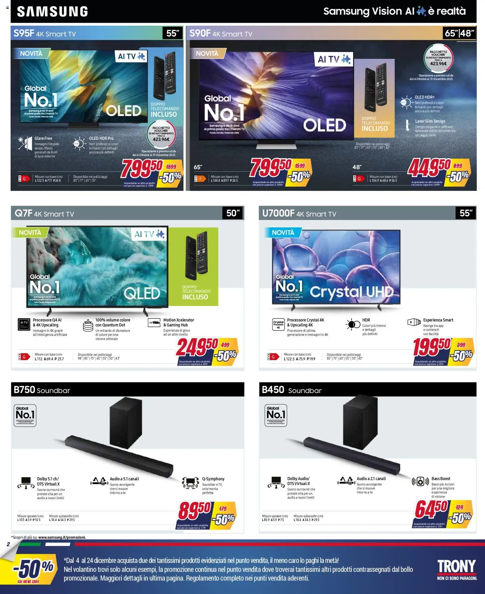 Volantino Trony del 04.12.2025 | Pagina: 2 | Prodotti: Tè, smart TV, Gioco, Samsung