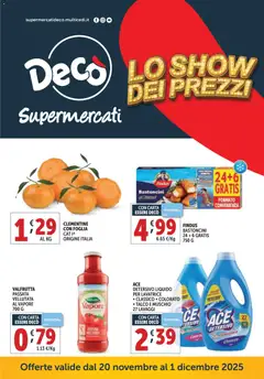 Anteprima del volantino Decò Supermercati - Napoli catalogo valido a partire dal 20.11.2025
