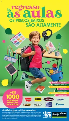 Pré-visualização Pingo Doce Regresso às Aulas Hipers válido de 05.08.2025