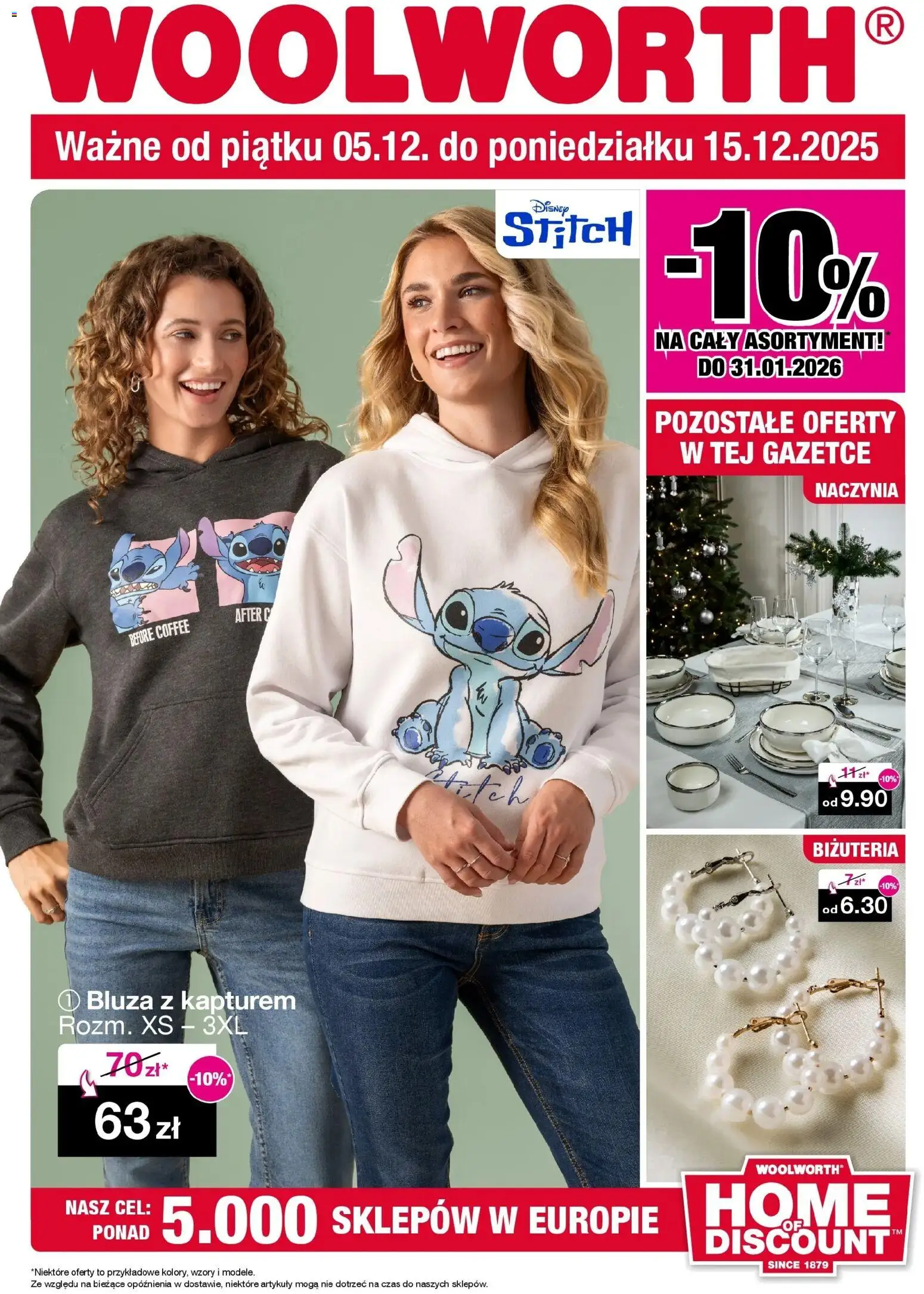 Woolworth Gazetka od 05.12.2025 | Strona: 1 | Produkty: Bluza z kapturem