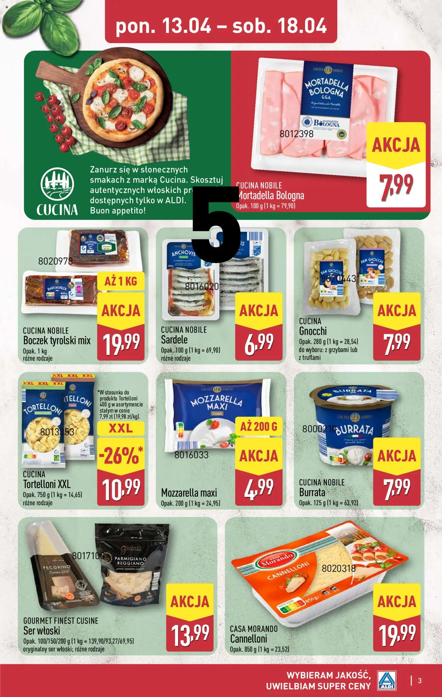 Aldi gazetka - Smakowita podróż do Włoch od 13.04.2026 | Strona: 3