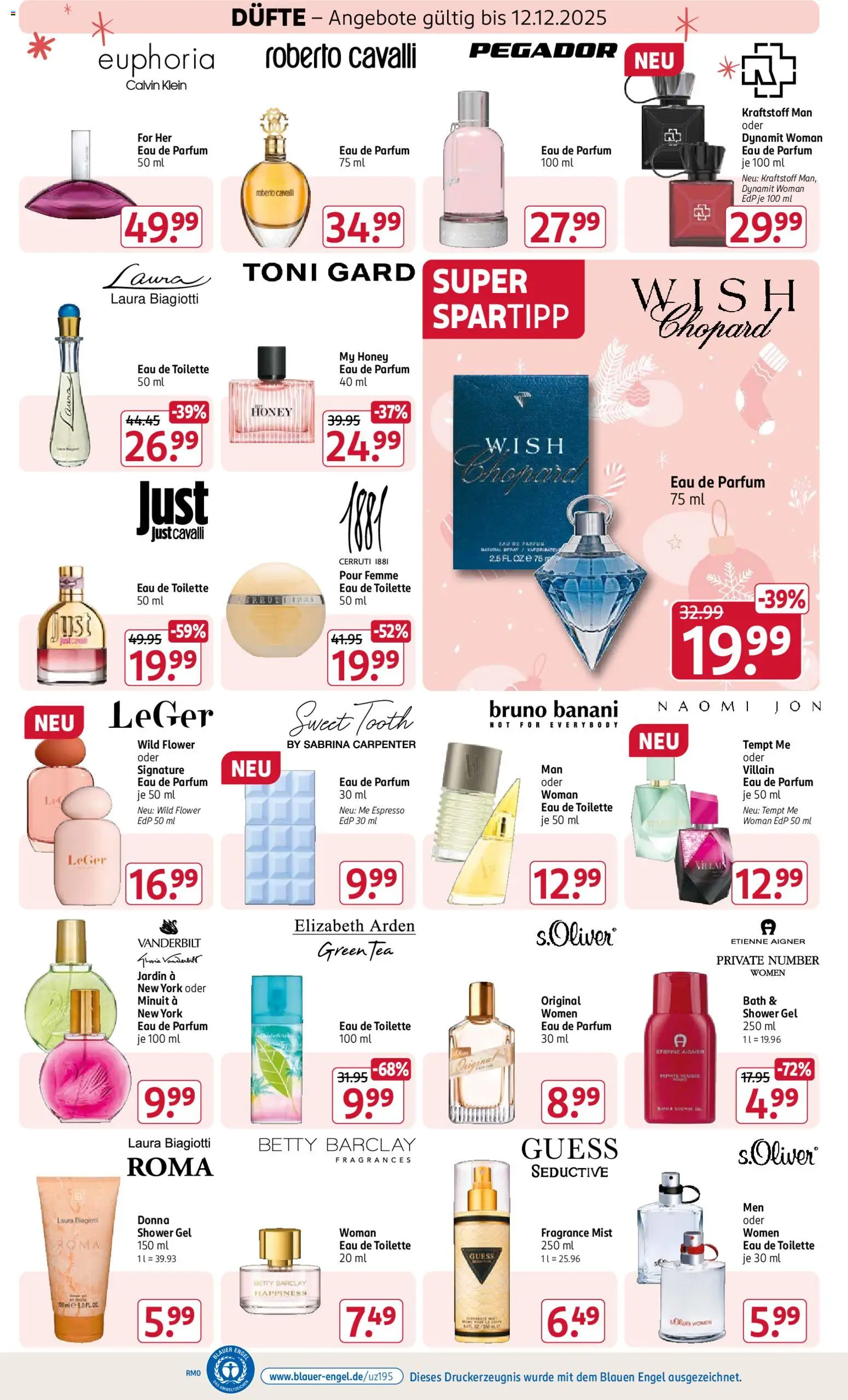 Rossmann Prospekt 	 – gültig ab 01.12.2025 | Seite: 4 | Produkte: Toilette, Eau de Toilette, Shower Gel, Eau de Parfum