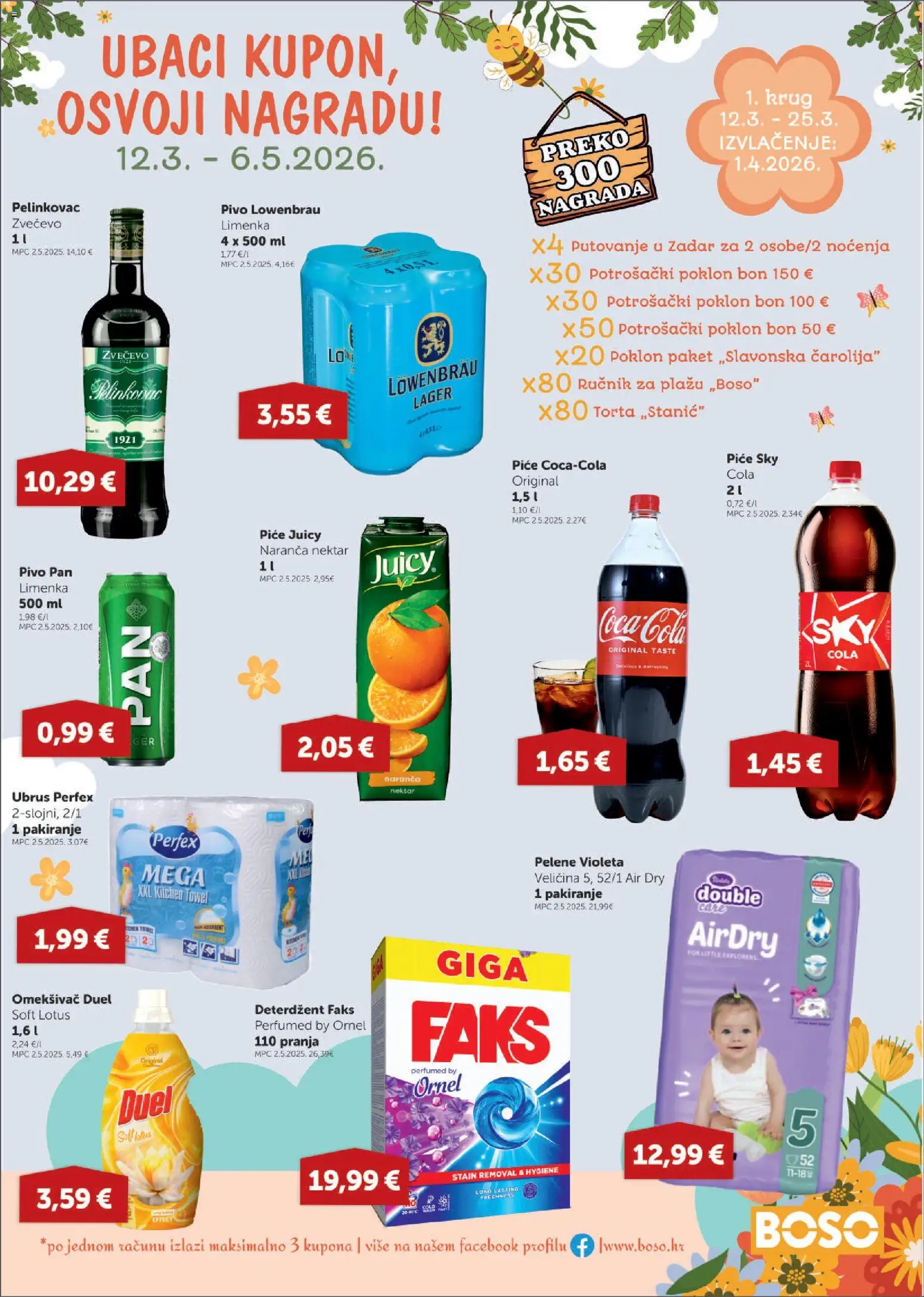 Boso katalog | vrijedi od 12.03.2026 | Stranica: 18 | Proizvodi: Faks, Ručnik, Pan, Torta