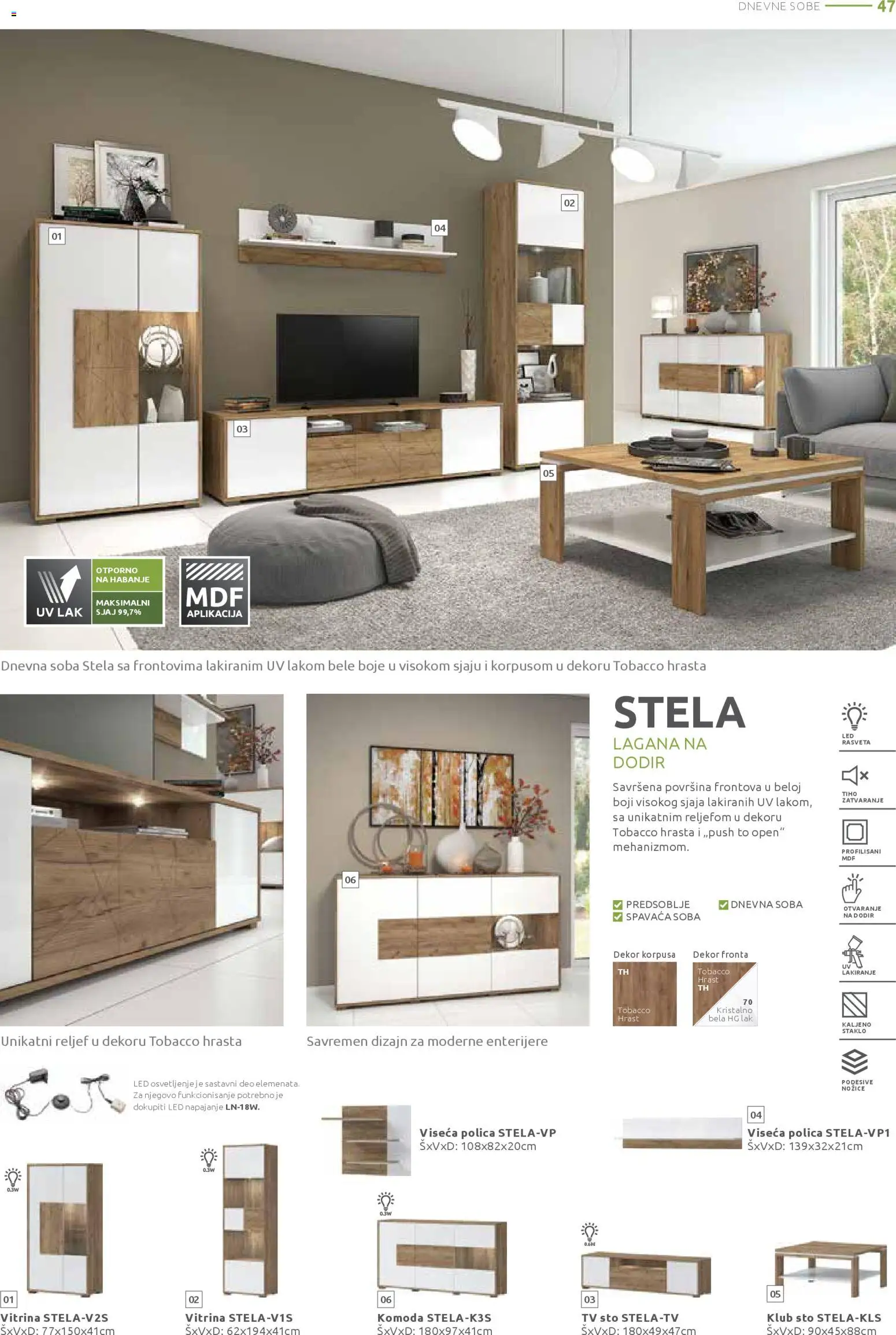 Jela katalog - važi od 15.12.2025 | Strana: 47 | Proizvode: Komoda, Polica, Sto