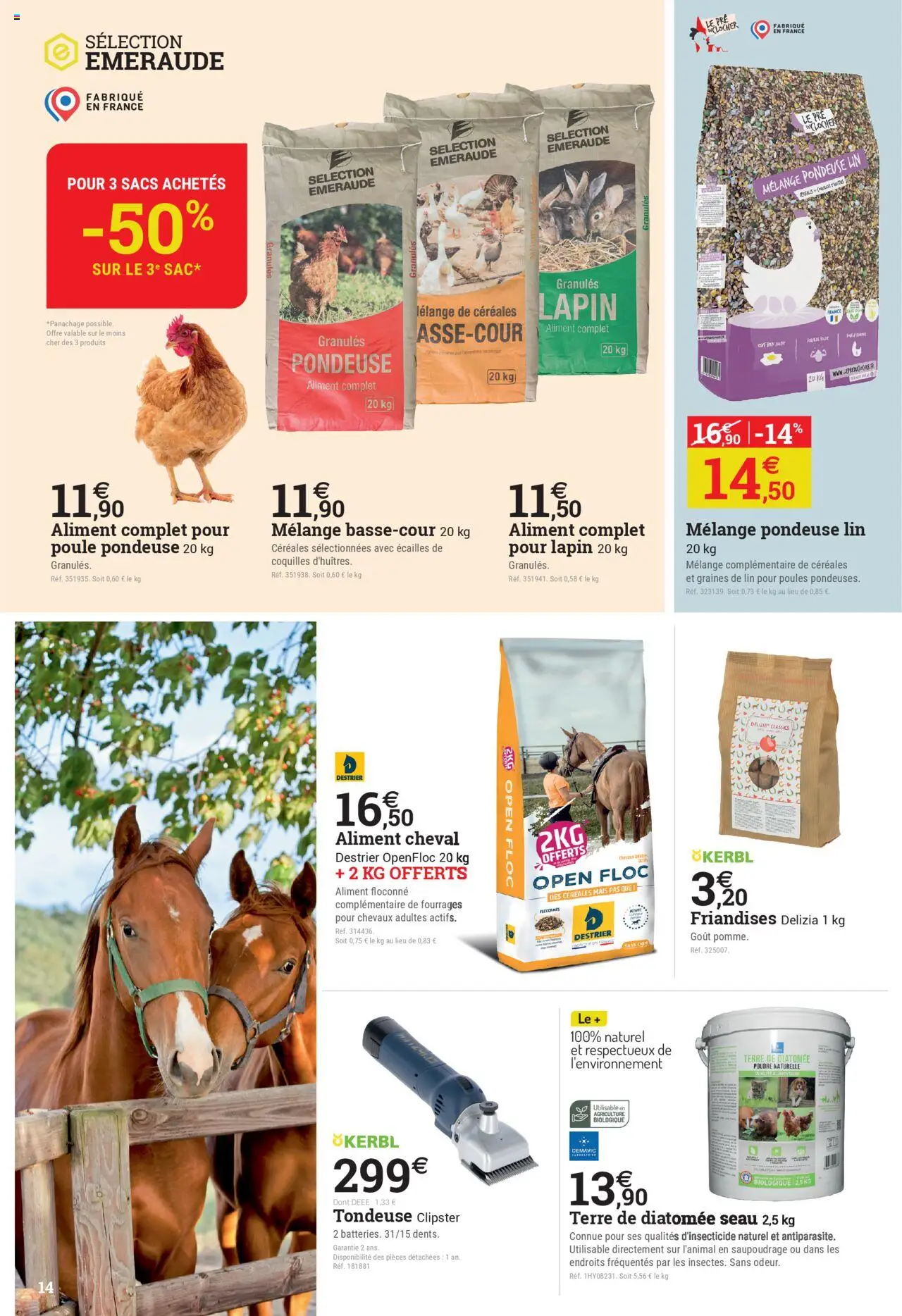  | Page: 14 | Produits: Tondeuse, Poudre, Mais, Céréales