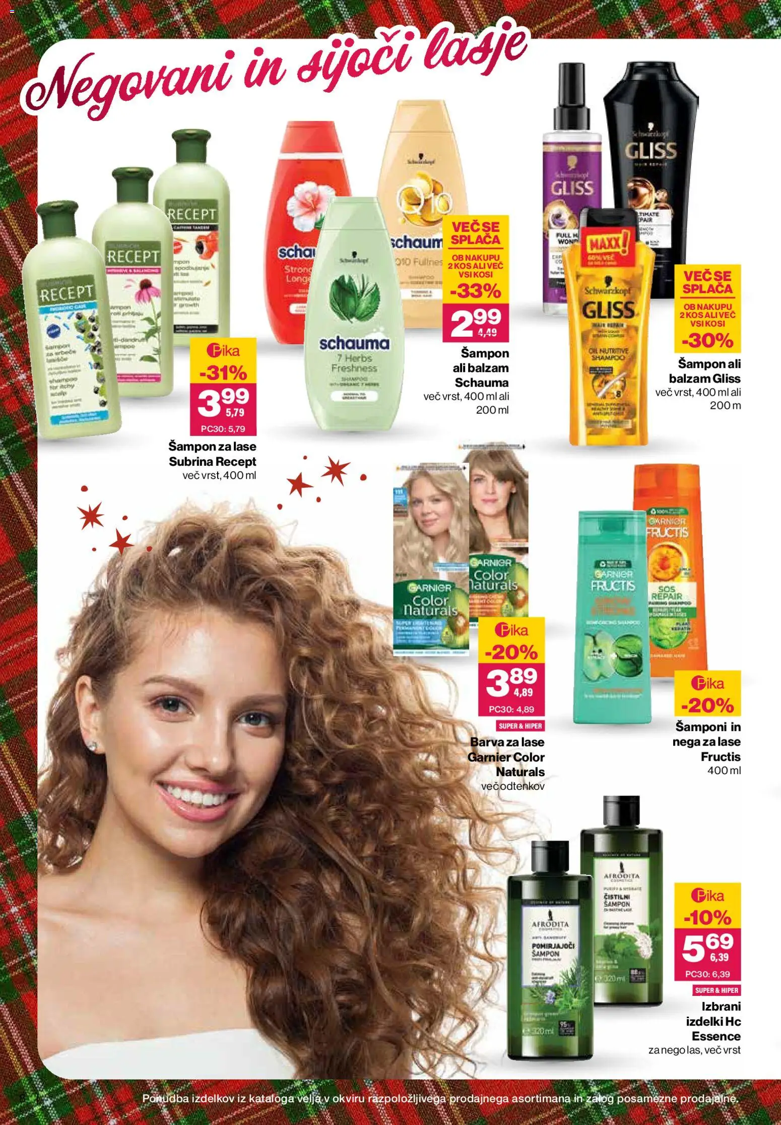 Novi Mercator katalog ponudbe – veljaven od 12.11.2025 | Stran: 8 | Izdelki: Kos, Sampon, Barva za lase, Barva