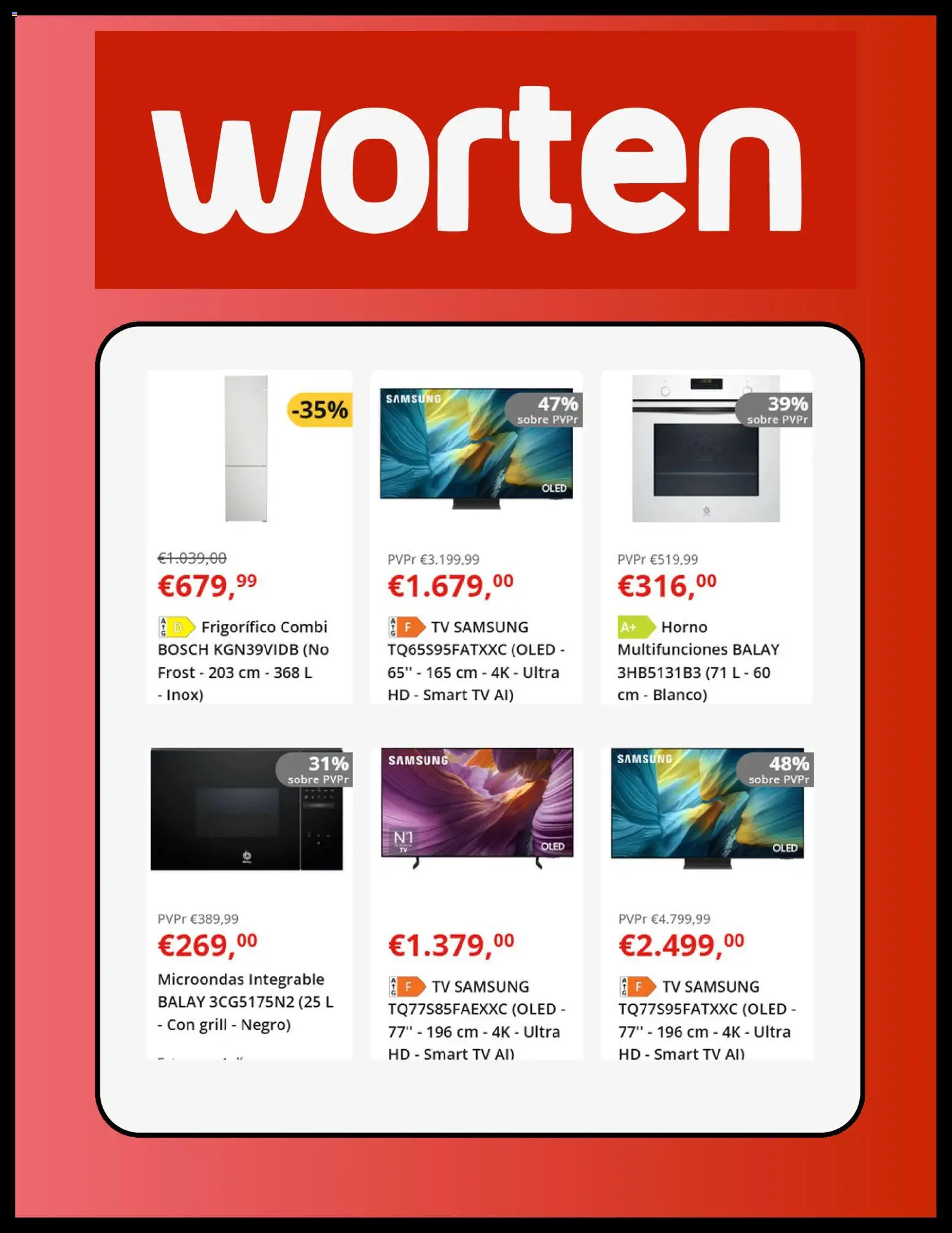 Worten Black Friday │ válido desde el 04.11.2025 | Página: 6 | Productos: Horno, Combi