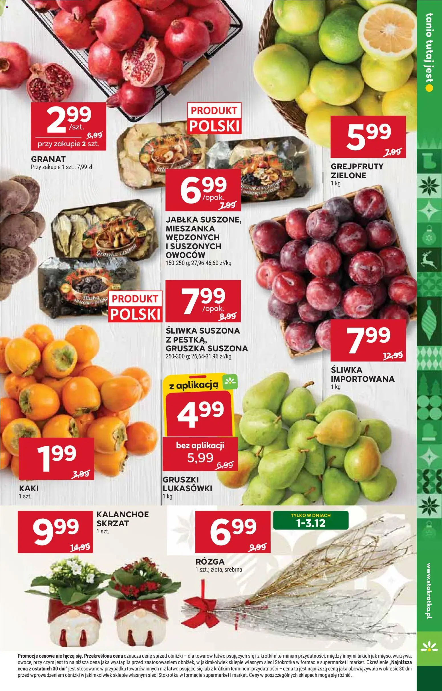 Stokrotka Black Friday od 27.11.2025 | Strona: 13 | Produkty: Kaki, Stokrotka, Kalanchoe, Jabłka