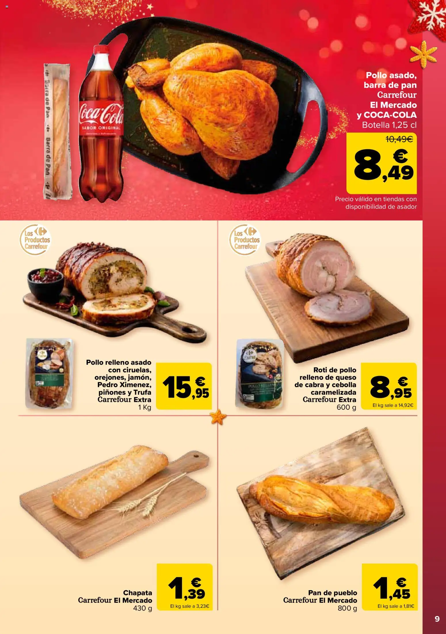 Carrefour folleto │ válido desde el 25.11.2025 | Página: 9 | Productos: Queso, Pan, Παγωμένο τσάι, Pan de pueblo