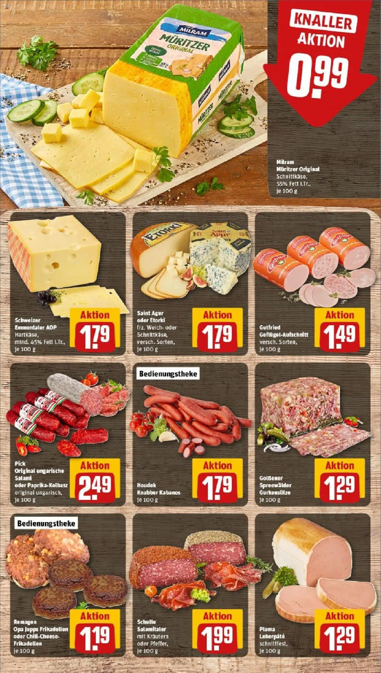 Rewe prospekt Cottbus / Schmellwitz	 - gültig ab dem 20.07.2025 | Seite: 9 | Produkte: Paprika, Milram, Salami
