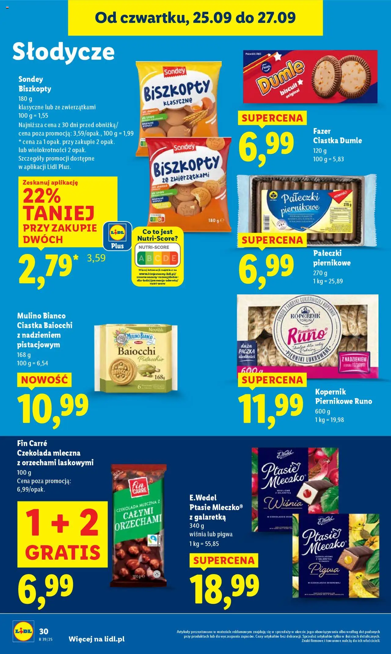 Lidl Gazetka od 25.09.2025 | Strona: 34 | Produkty: Słodycze, Pierniki, Pigwa, Czekolada mleczna
