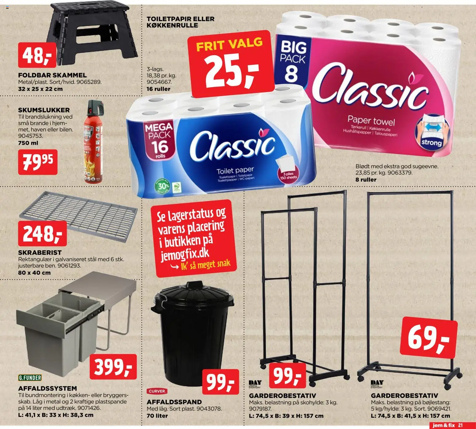 Jem & fix tilbudsavis – gyldig fra 30.11.2025 | Side: 21 | Produkter: Skammel, Toilet
