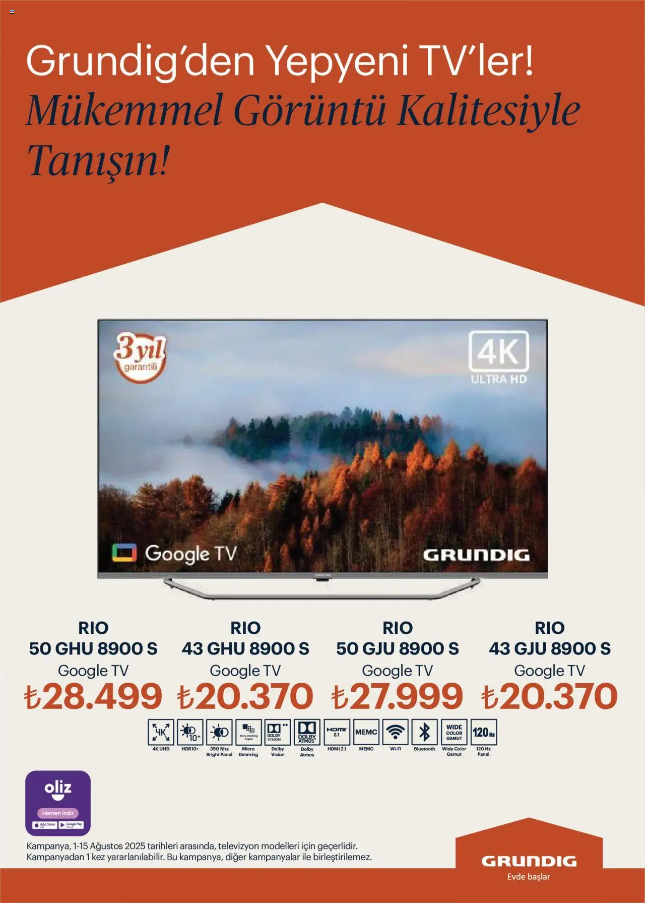 Arçelik Katalog - 16.09.2025 tarihinden itibaren geçerlidir | Sayfa: 89 | Ürünler: TV, Televizyon