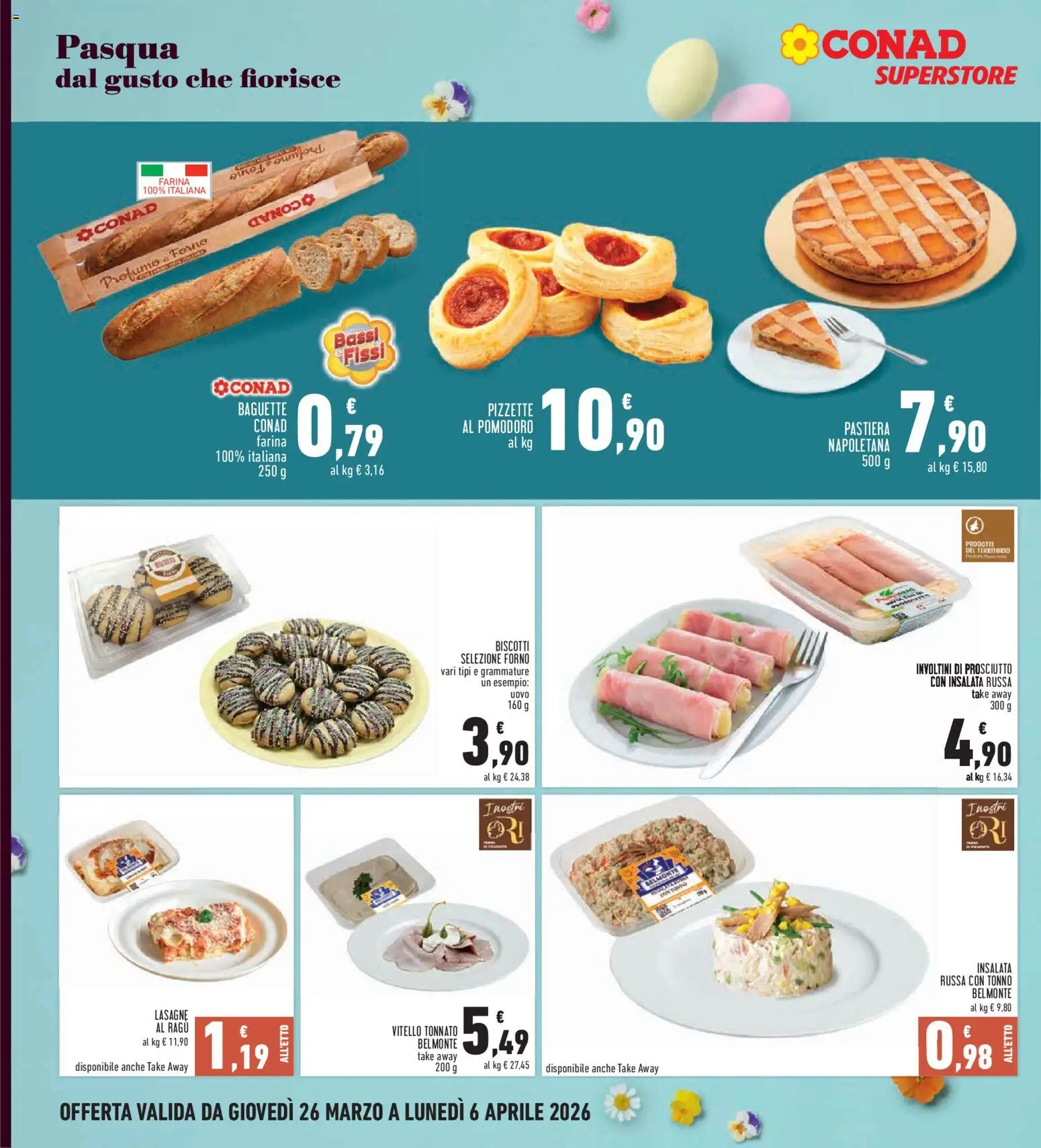 Volantino Conad del 26.03.2026 | Pagina: 8 | Prodotti: Pomodoro, Vitello, Tonno, Insalata russa