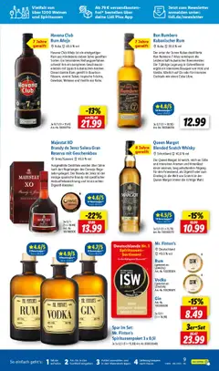 Lidl - Wein & Spirituosen im Onlineshop - gültig ab dem 01.08.2025 | Seite: 9 | Produkte: Havana club, Whisky, Rum, Vodka
