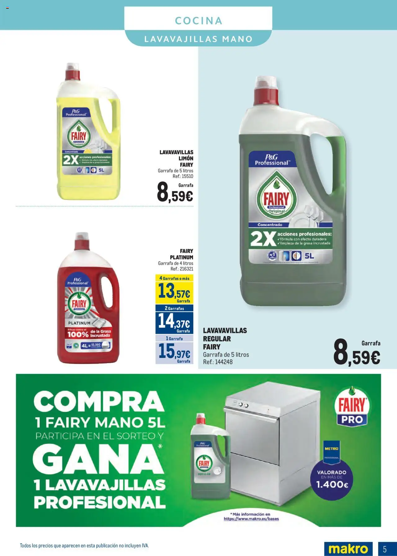 Makro - Especial Limpieza Cataluña │ válido desde el 01.09.2025 | Página: 5 | Productos: Cocina, Lavavajillas