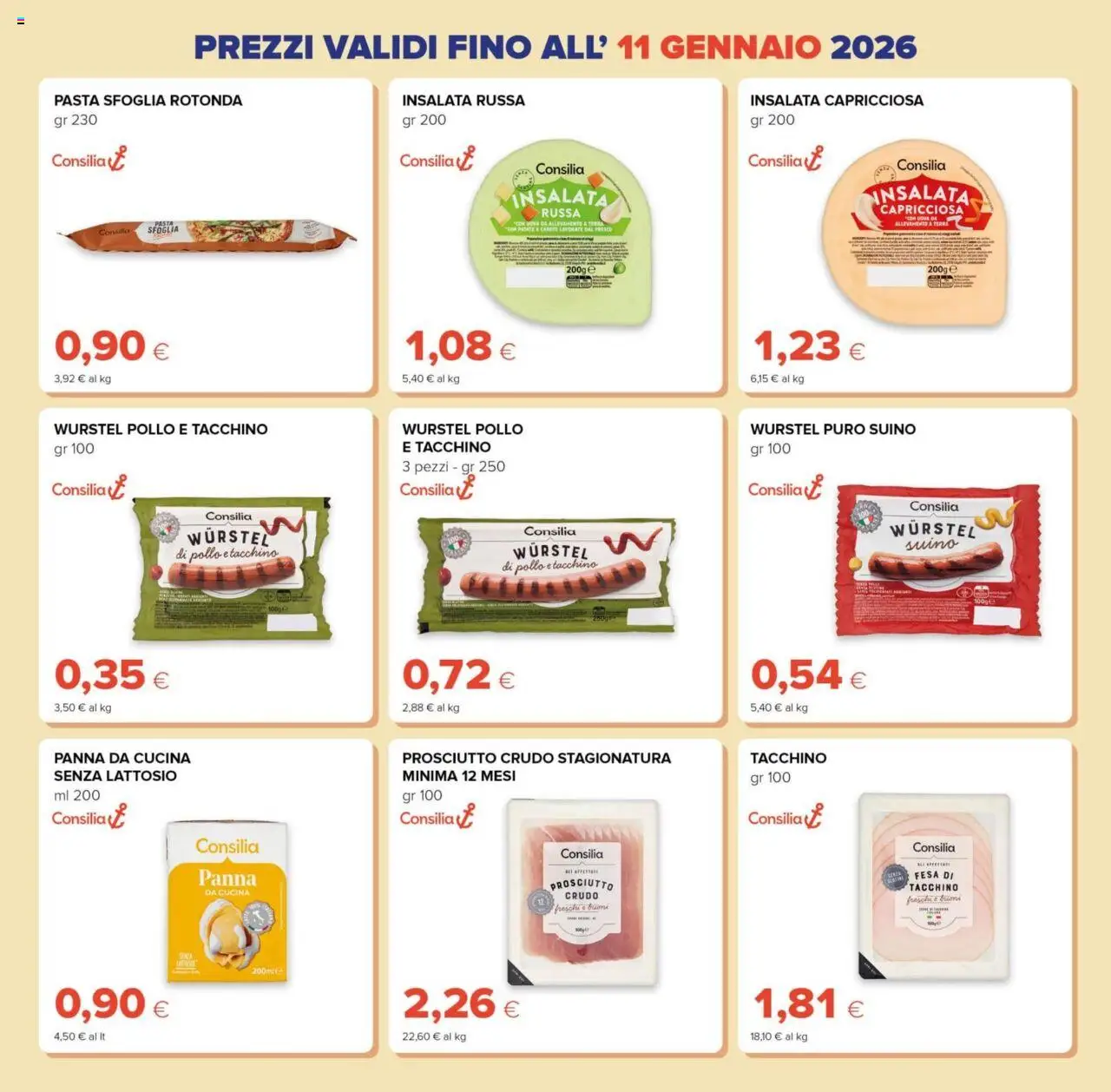 Volantino Tigre del 15.10.2025 | Pagina: 5 | Prodotti: Prosciutto Crudo, Prosciutto, Wurstel, Insalata russa
