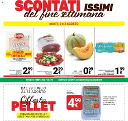 Volantino Gulliver del 29.07.2025 | Pagina: 40 | Prodotti: Pellet, Tacchino, Melone, Tonno