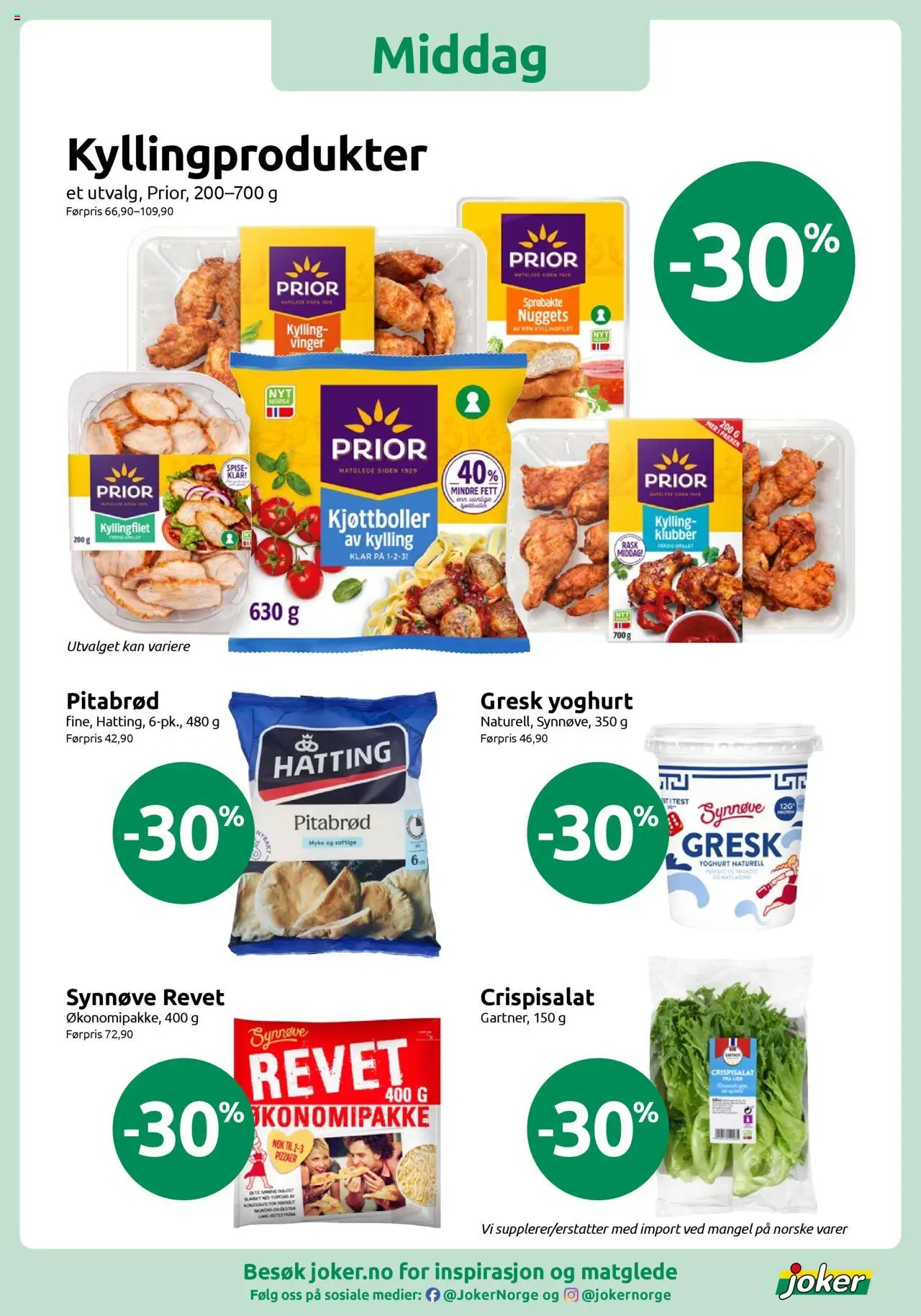  | Side: 5 | Produkter: Kylling, Rygeost, Crispisalat, Бекон