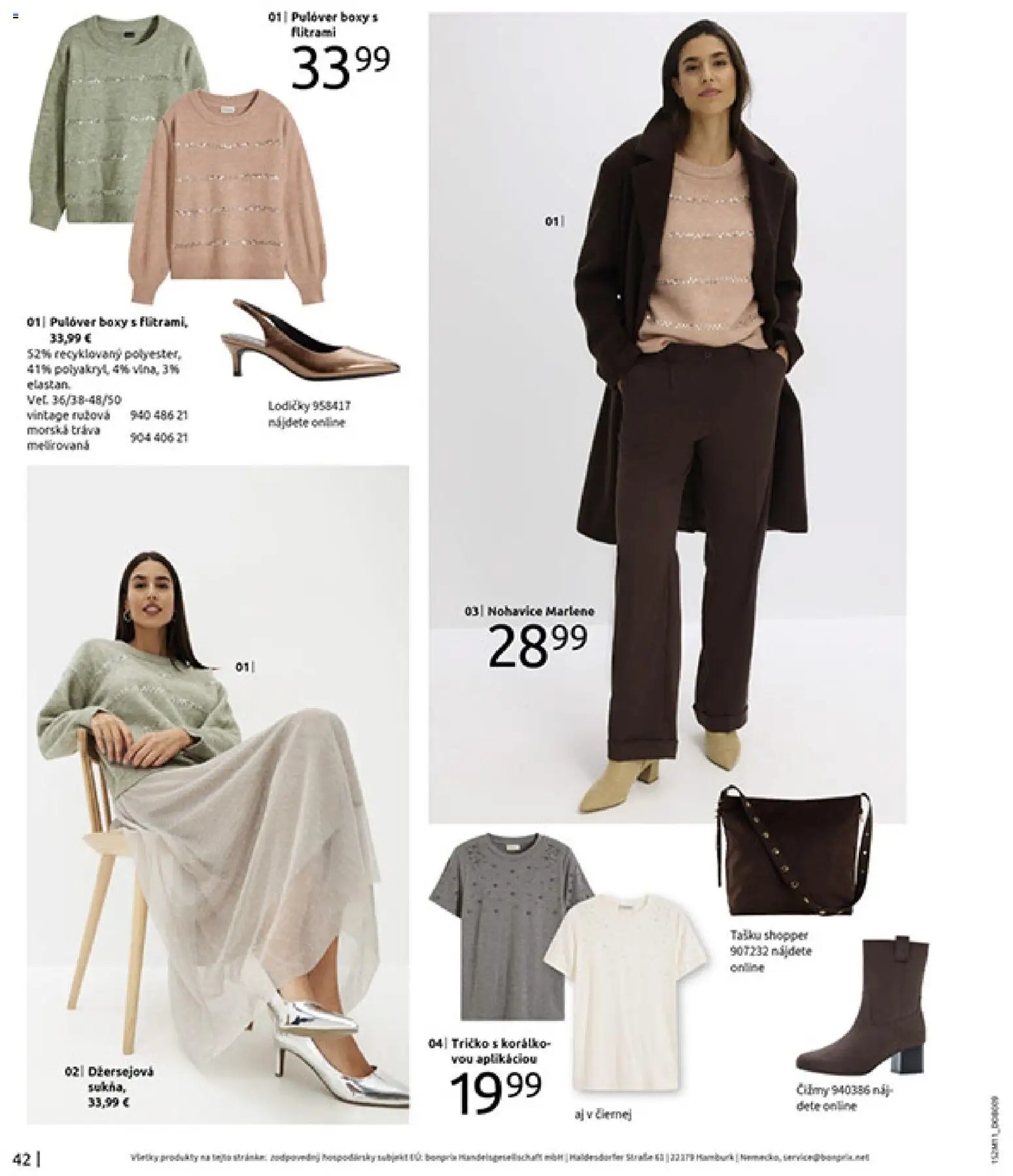 Nové Bonprix akcie – leták je platný od 16.12.2025 | Strana: 44 | Produkty: Tričko, Nohavice, Lodičky