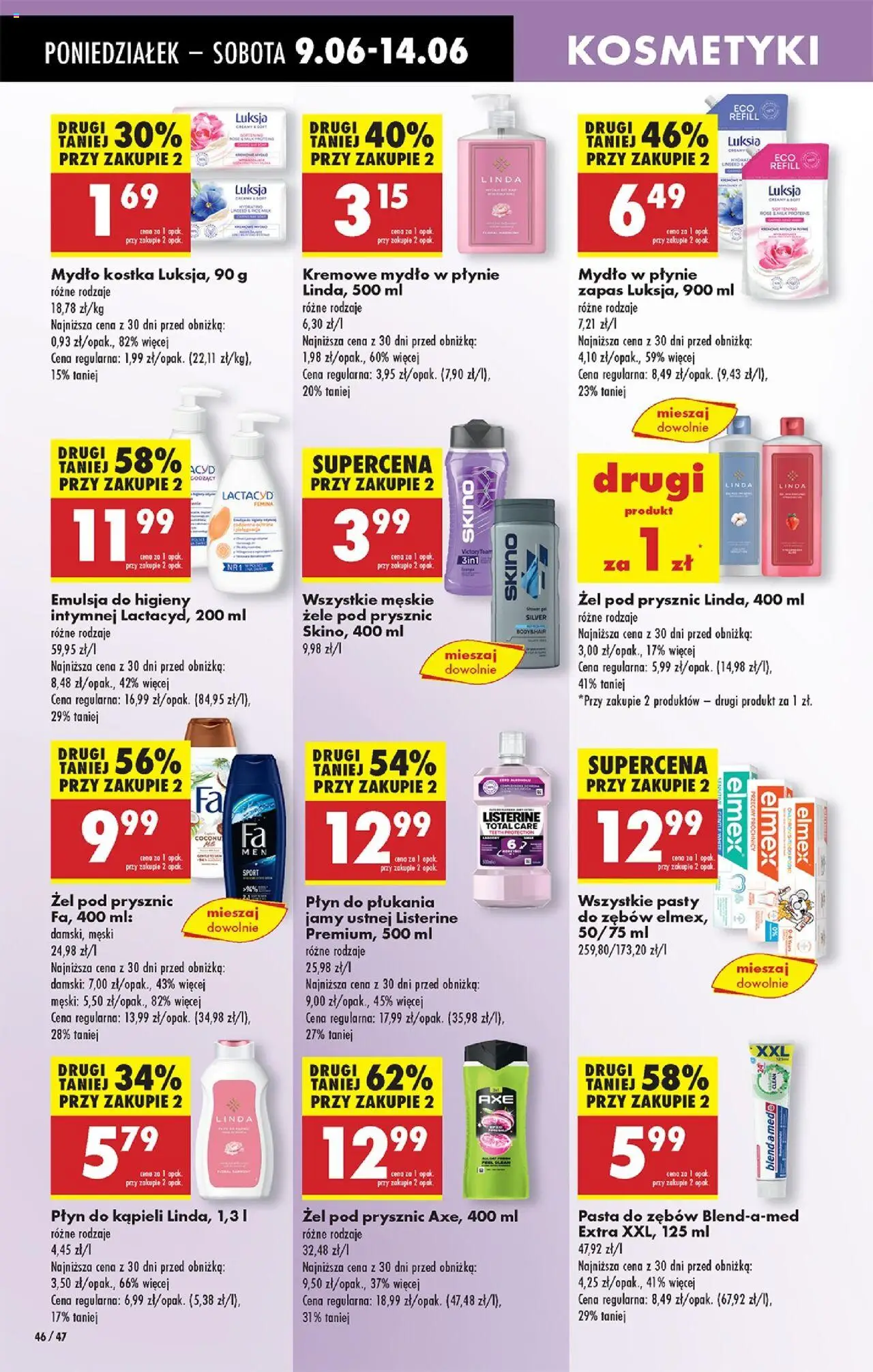 Biedronka gazetka od 09.06.2025 | Strona: 50 | Produkty: Mydło w płynie, Prysznic, Mydło, Żel pod prysznic