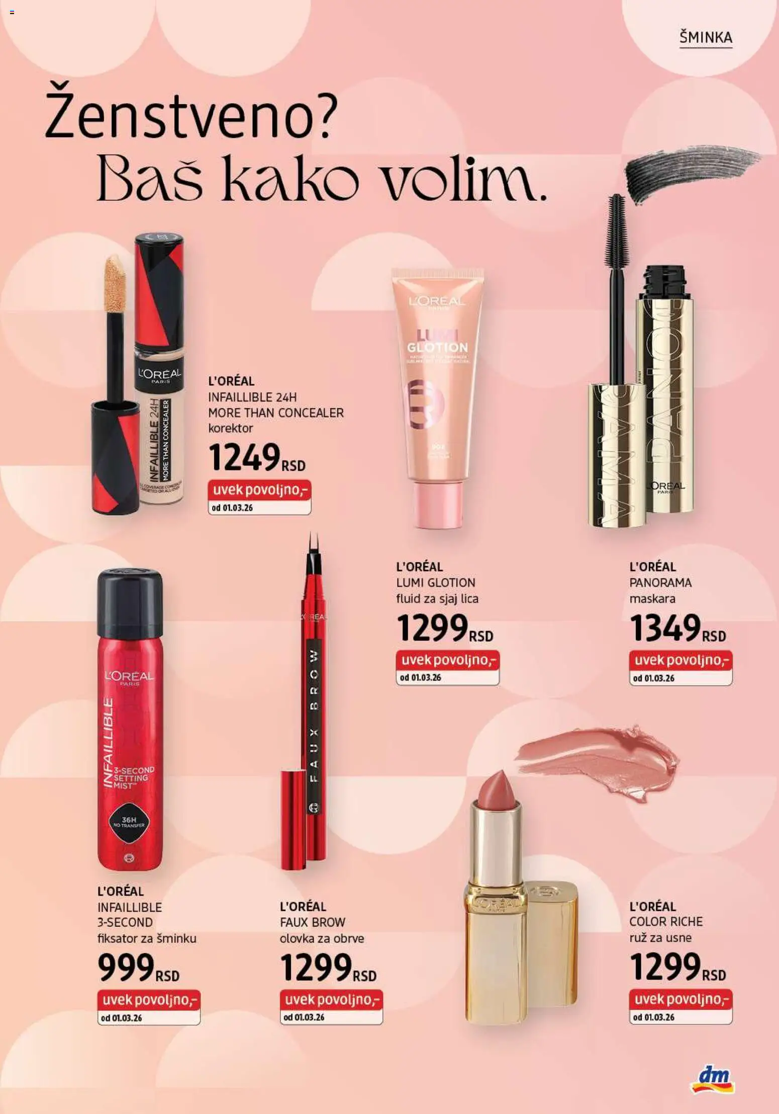 DM Drogerie katalog - važi od 01.05.2026 | Strana: 5 | Proizvode: Korektor, Maskara