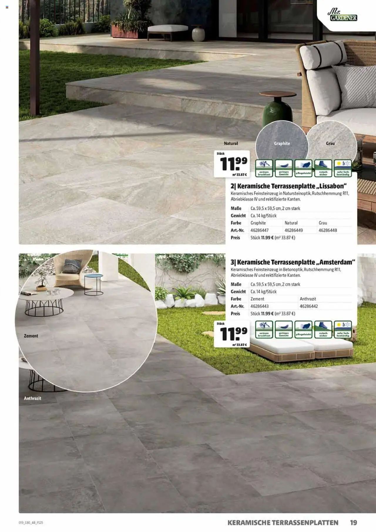 HERKULES Gartenbaustoffe – gültig ab 15.09.2025 | Seite: 19 | Produkte: Gewicht
