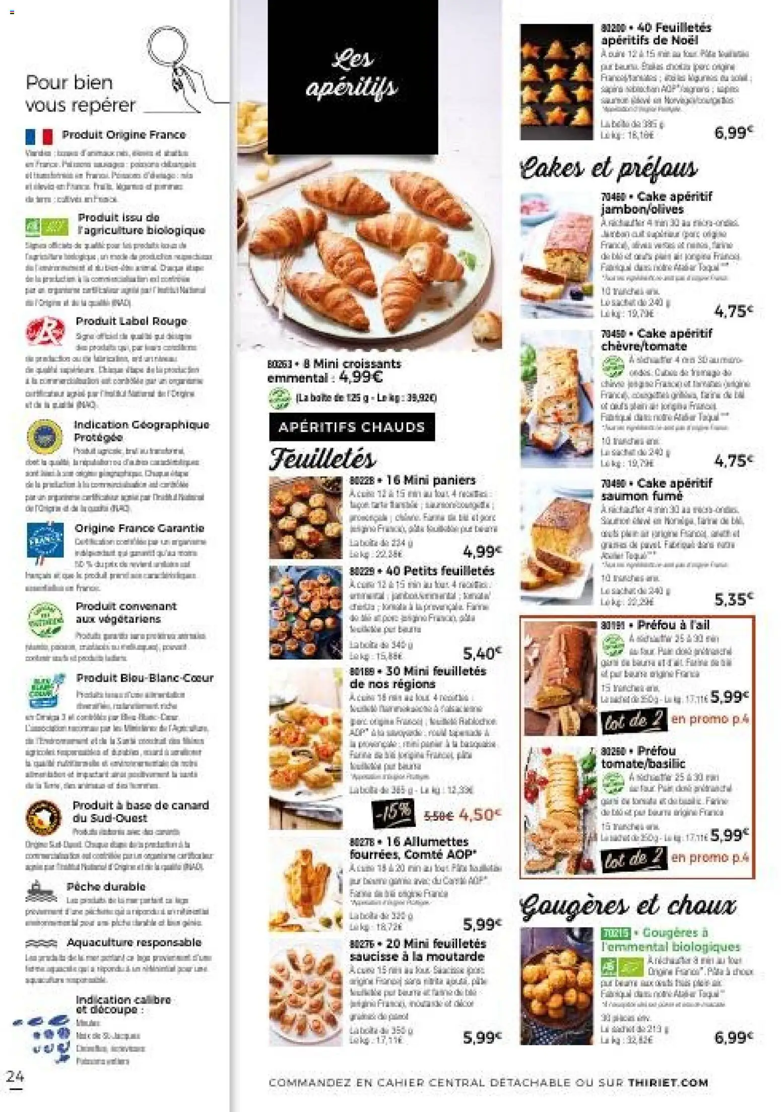 {H1} | Page: 24 | Produits: Pêche, Emmental, Moutarde, Saucisse