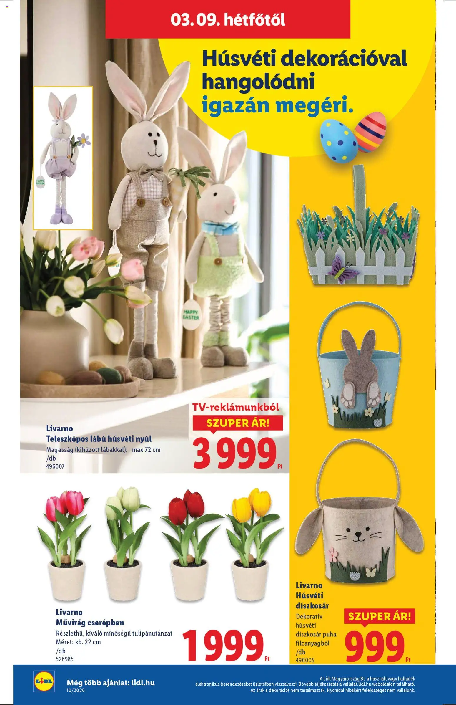 Lidl akciós ujság - amely érvényes a következő dátumtól: 05.03.2026 | Oldal: 18 | Termékek: Művirág