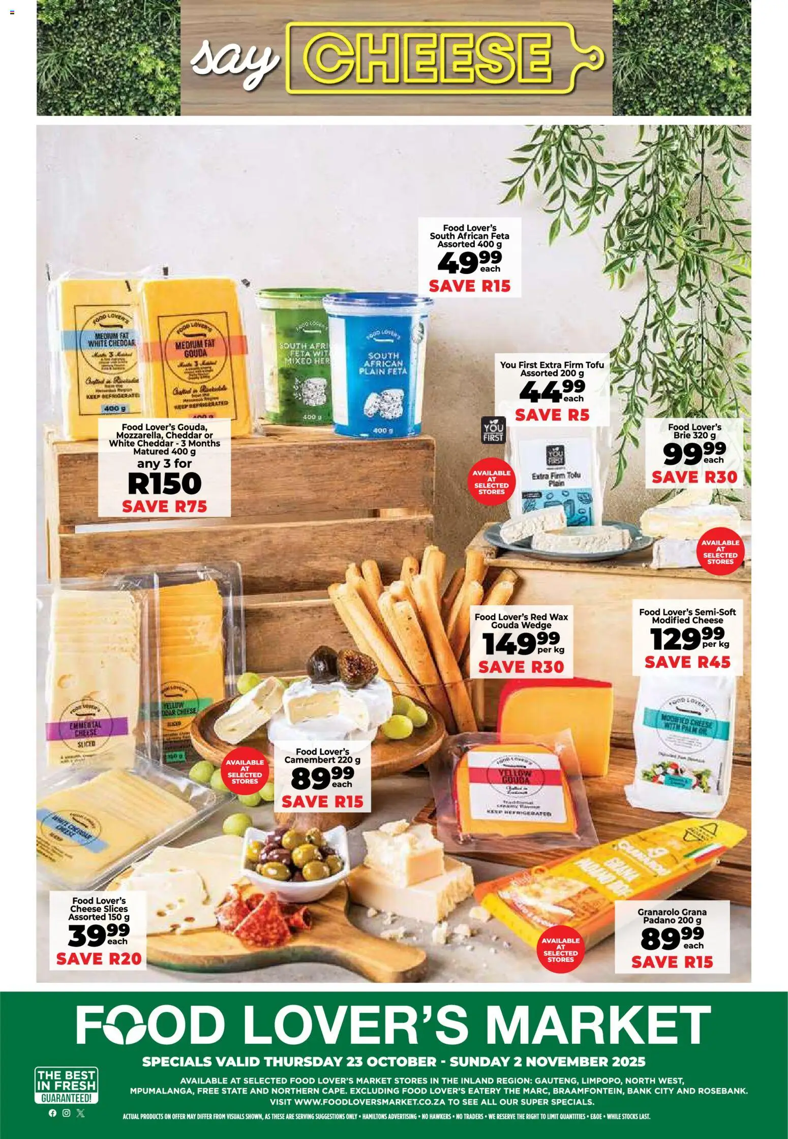New Food Lover's Market catalogue – valid from 23.10.2025 | Page: 12 | Products: Wax, Cheese, Peach