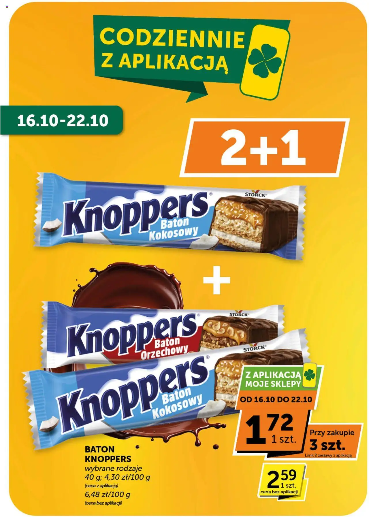 Euro Sklep Gazetka - Market od 16.10.2025 | Strona: 7 | Produkty: Knoppers, Baton
