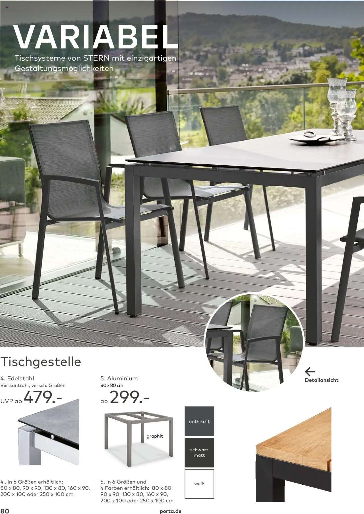 Porta! - Outdoor - Gartenmöbelkatalog 2025 - gültig ab dem 02.03.2025 | Seite: 80