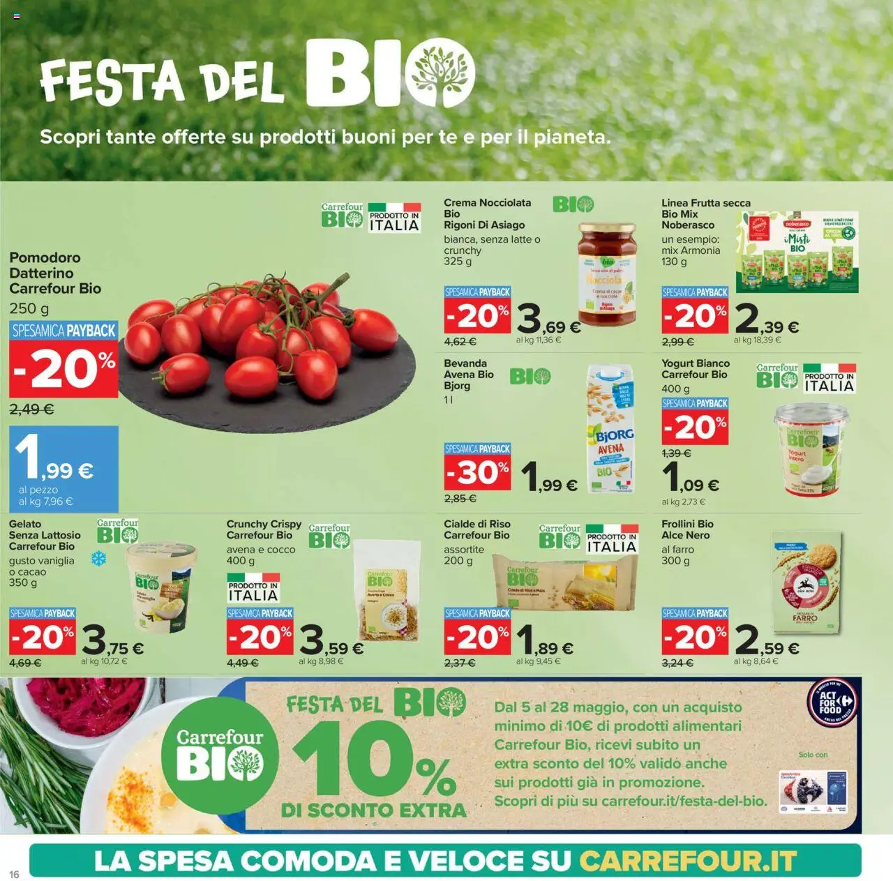 Volantino Carrefour del 05.05.2025 | Pagina: 16 | Prodotti: Tè, Gelato, Frutta, Latte