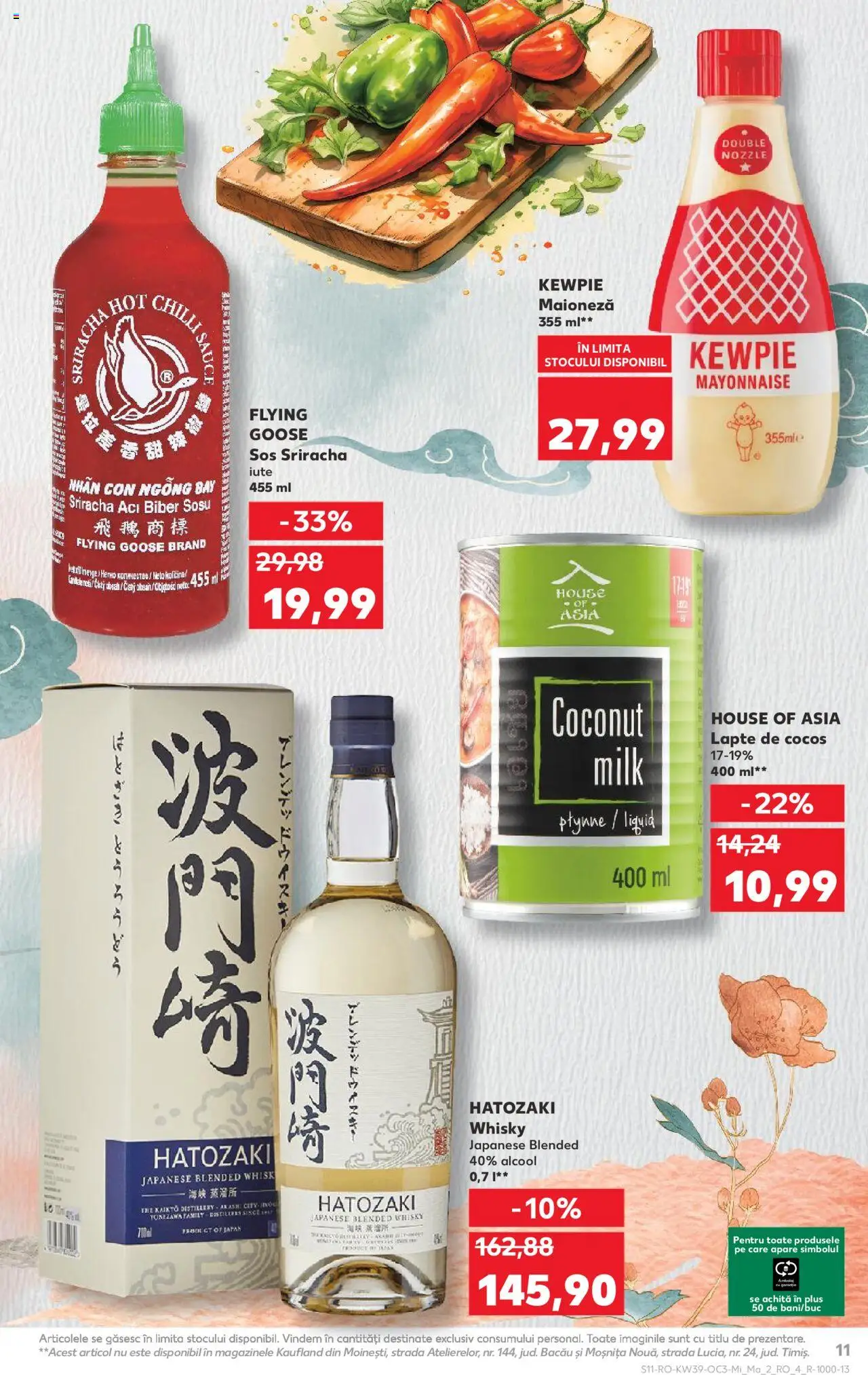 Kaufland RO akciós ujság - amely érvényes a következő dátumtól: 24.09.2025 | Oldal: 11 | Termékek: Whisky