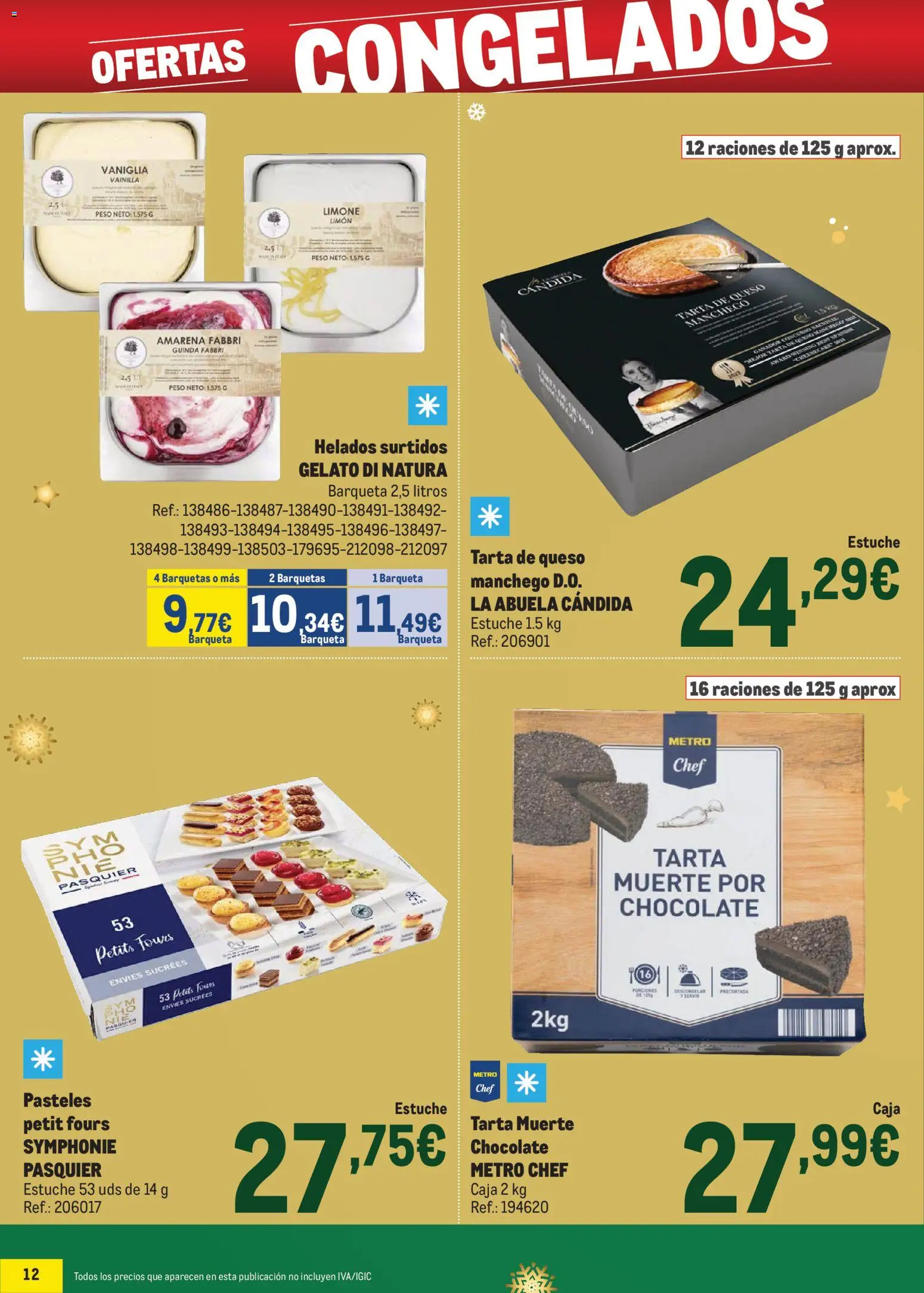 Makro - Precios Especial Cataluña │ válido desde el 09.12.2025 | Página: 12 | Productos: Queso, Chocolate, Peso, Caja