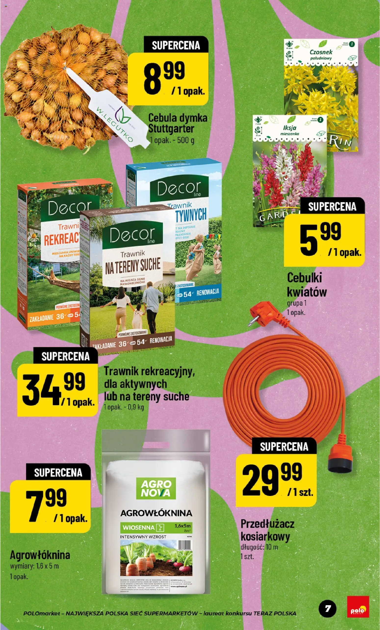 POLOmarket gazetka - Wiosna od 17.04.2026 | Strona: 7 | Produkty: Czosnek, Przedłużacz