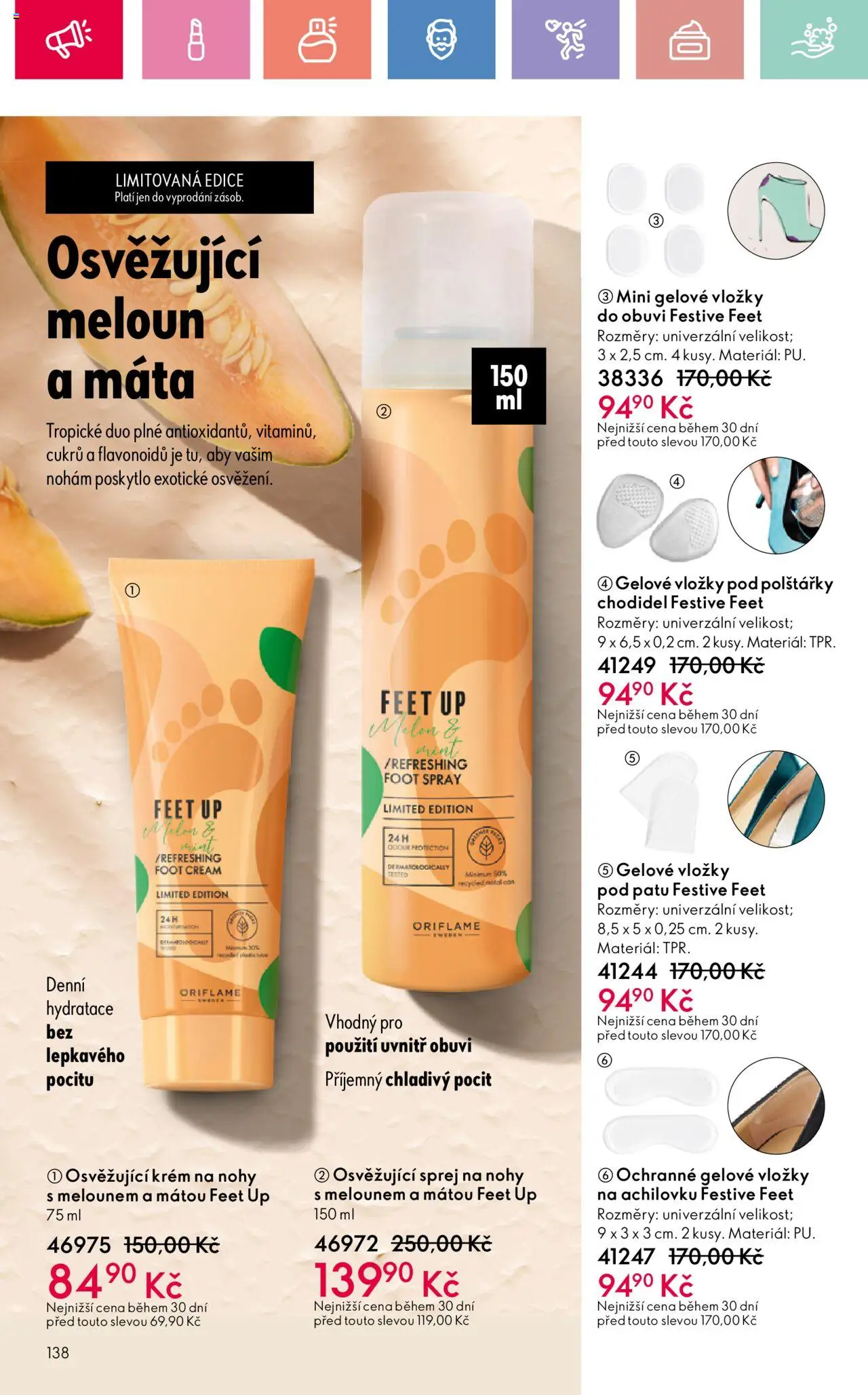 Oriflame katalog č.10/2025 od 06.07.2025 | Strana: 138 | Produkty: Meloun, Polštářky, Vložky, Krém