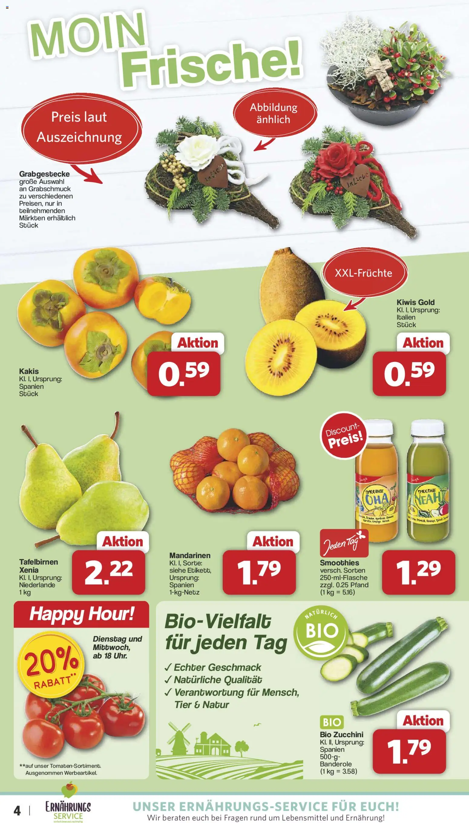Famila Nordwest Prospekt 	 – gültig ab 27.10.2025 | Seite: 4 | Produkte: Mandarinen, Zucchini