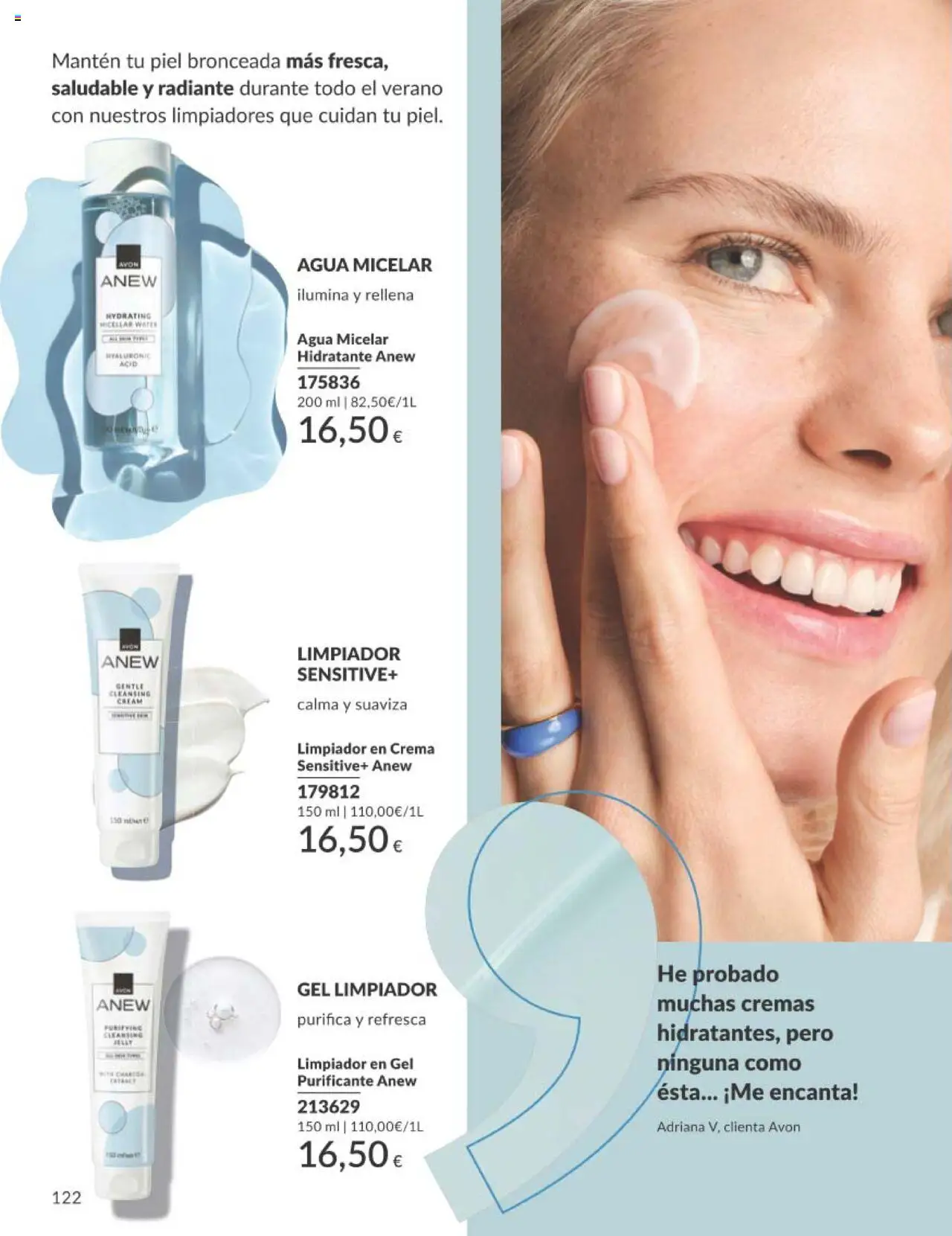 Catálogo AVON campaña 7 │ válido desde el 01.07.2025 | Página: 122 | Productos: Agua micelar, Crema