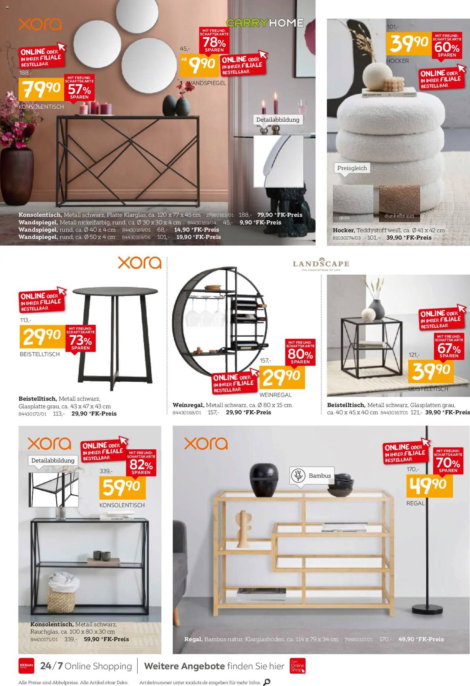 XXXL Lutz Kleinmöbel-Preishits! – gültig ab 26.10.2025 | Seite: 6 | Produkte: Hocker, Weinregal, Regal, Konsolentisch