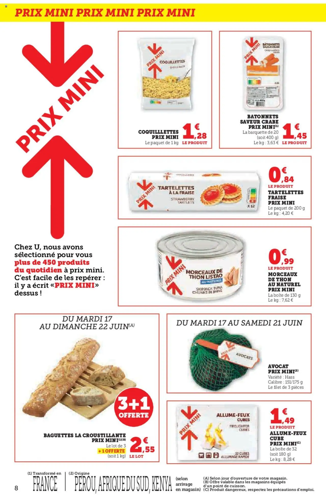  | Page: 8 | Produits: Thon au naturel, Avocats, Fraise, Thon