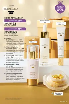 Vista previa JAFRA folleto válido desde el 01.11.2025 | Página: 3 | Productos: Sérum, Crema, Crema hidratante, Body