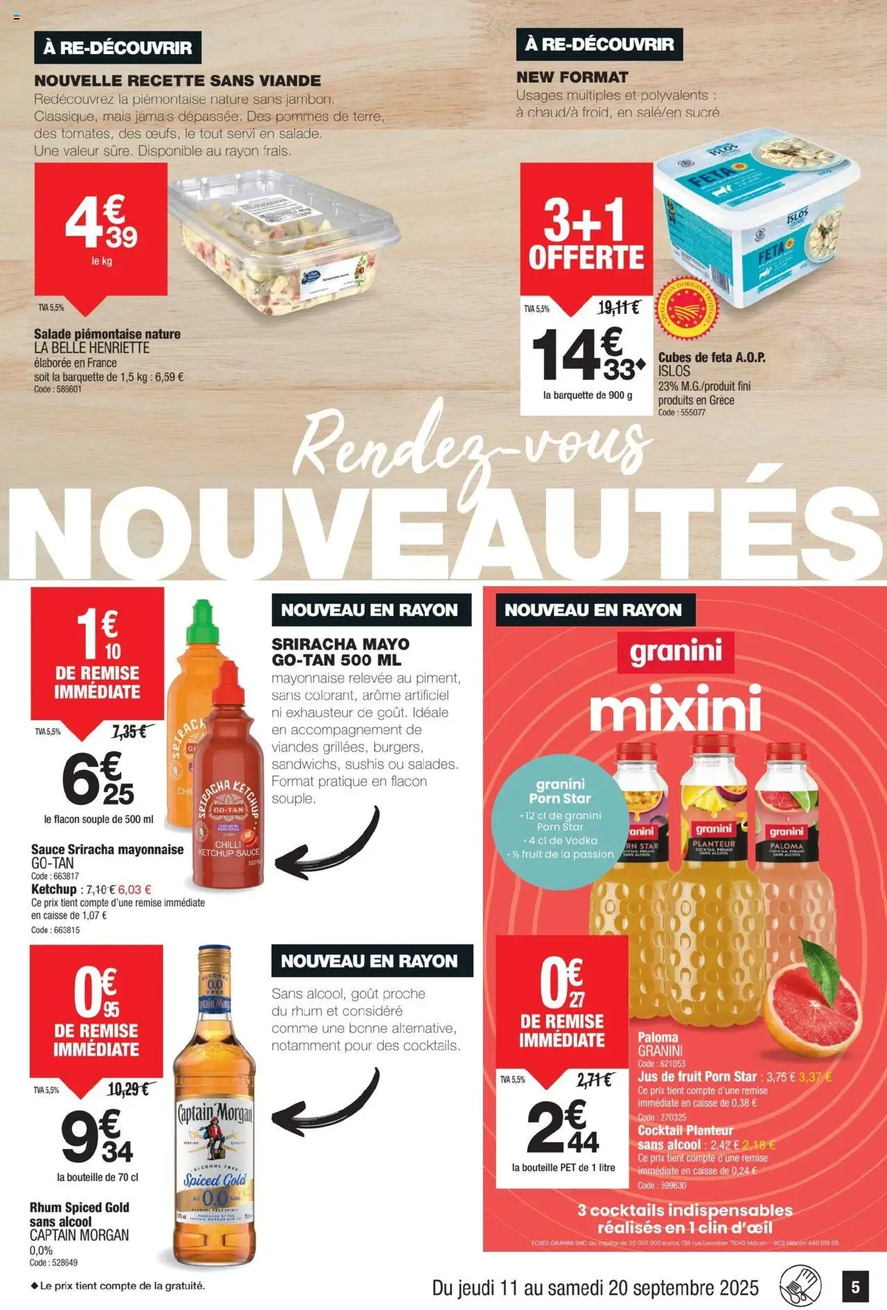  | Page: 5 | Produits: Alcool, Feta, Mais, Jus