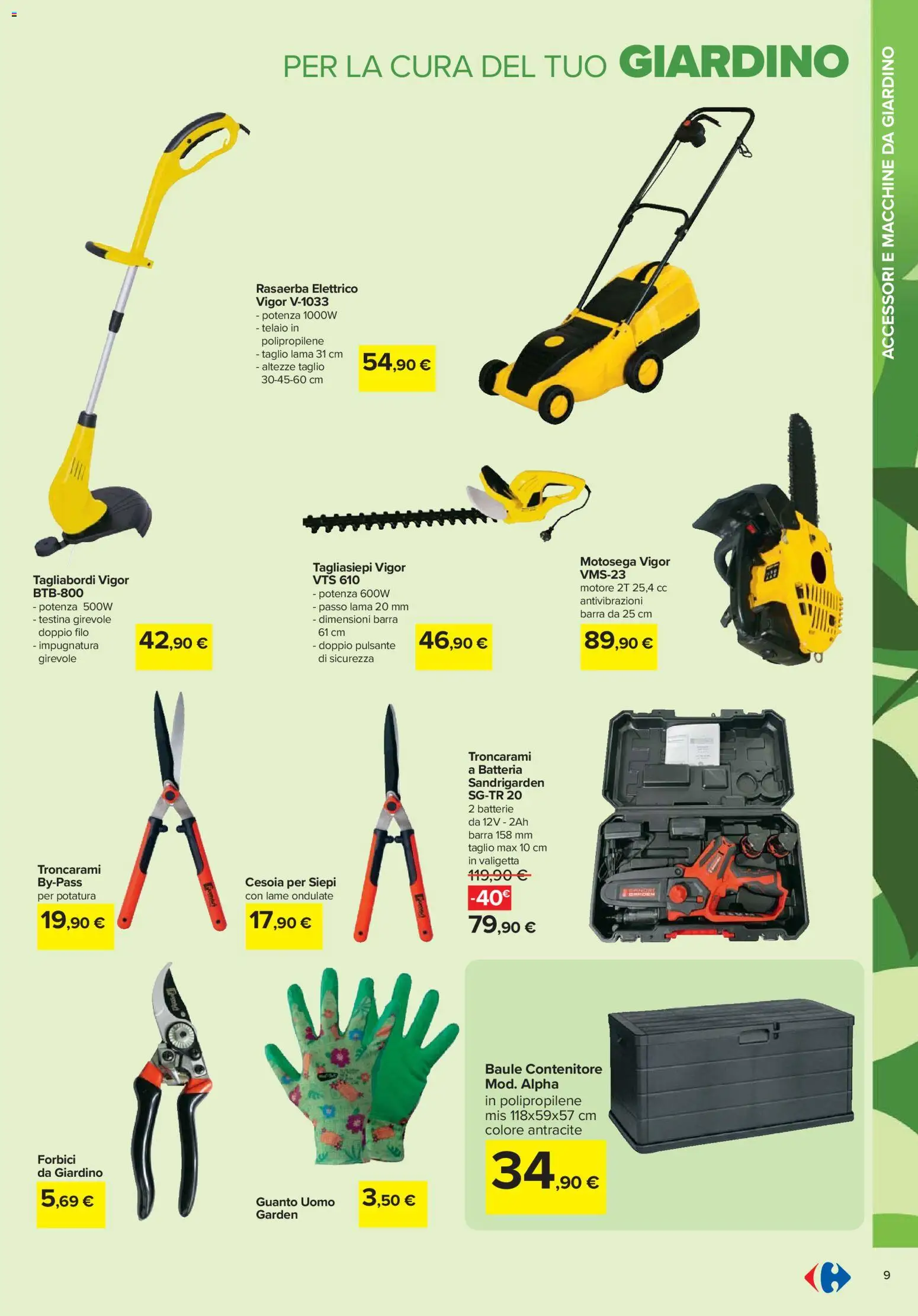 Volantino Carrefour del 19.02.2026 | Pagina: 9 | Prodotti: Baule, Valigetta, Batteria, Batterie