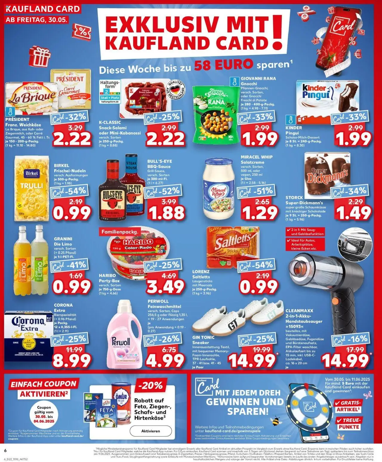 Kaufland prospekt Berlin	 - gültig ab dem 29.05.2025 | Seite: 6 | Produkte: Haribo, Schokolade, Dressing, Perwoll