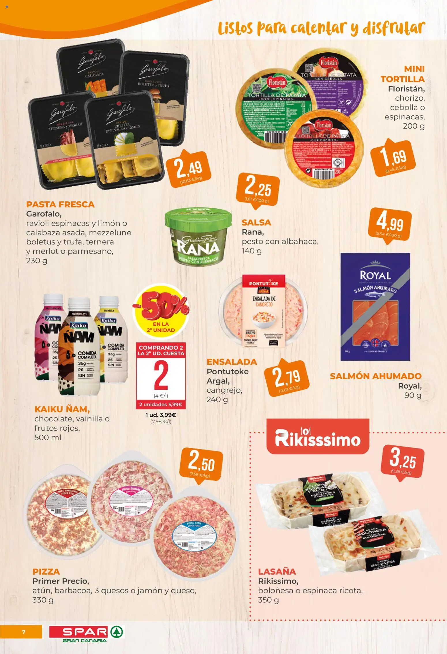 Spar folleto │ válido desde el 31.10.2025 | Página: 7 | Productos: Πράσινο τσάι, Ensalada, Παγωμένο τσάι, Lasaña